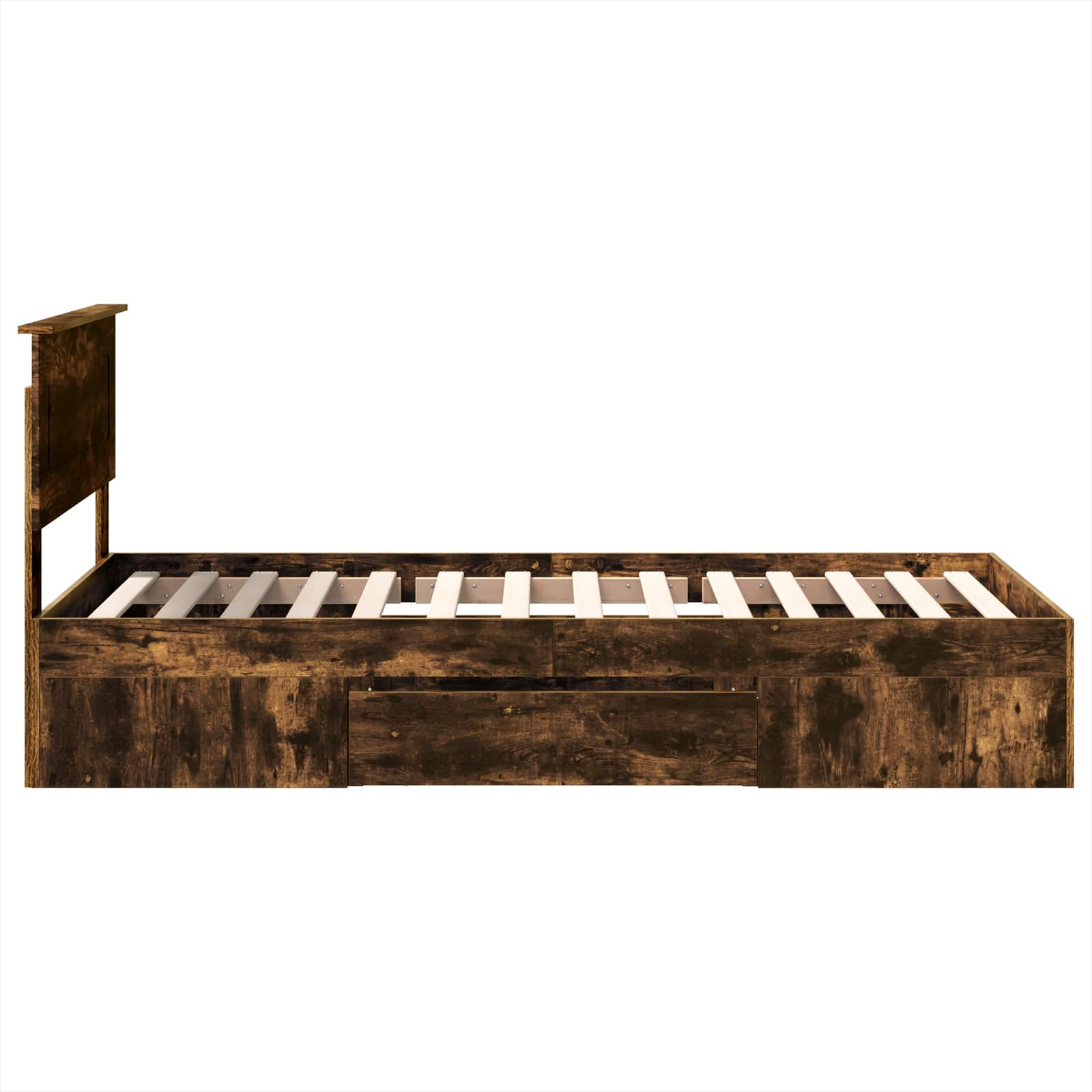 Cadre de lit Chêne fumé 100 x 200 m Bois d'ingénierie - XIOS
