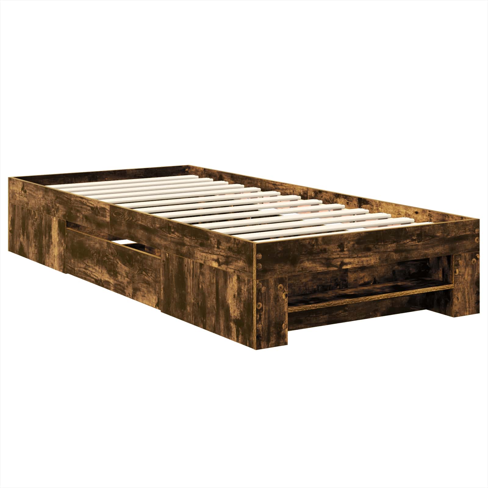 Cadre de lit Chêne fumé 90 x 200 cm Bois d'ingénierie - XIOS