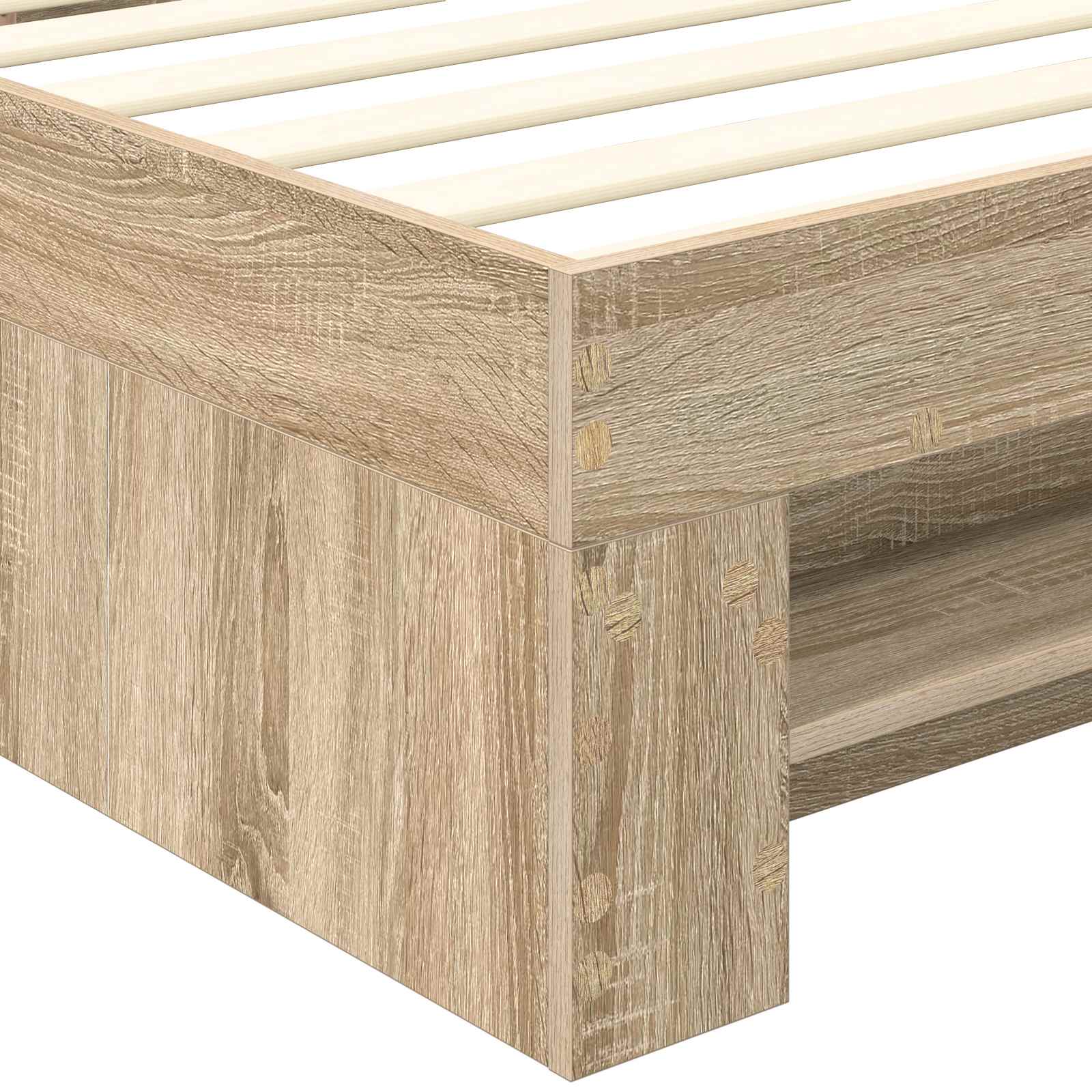 Cadre de lit Chêne Sonoma 80 x 200 cm Bois d'ingénierie - XIOS
