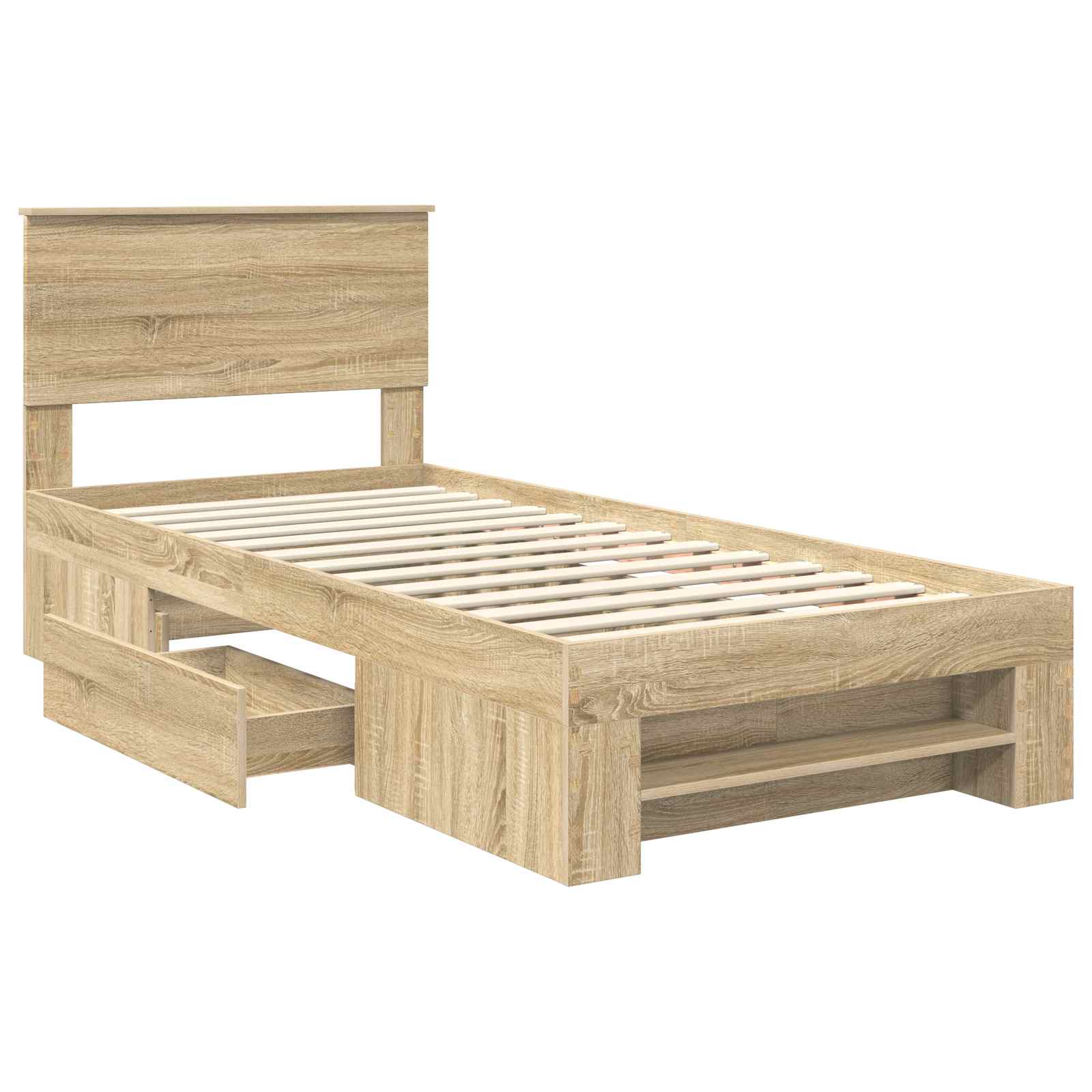 Cadre de lit Chêne Sonoma 80 x 200 cm Bois d'ingénierie - XIOS