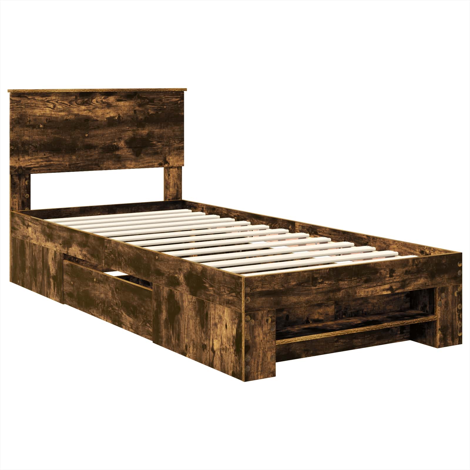 Cadre de lit Chêne fumé 80 x 200 cm Bois d'ingénierie - XIOS