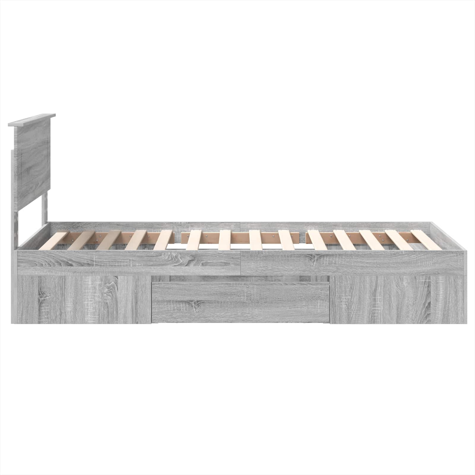 Cadre de lit Gris Sonoma 80 x 200 cm Bois d'ingénierie - XIOS