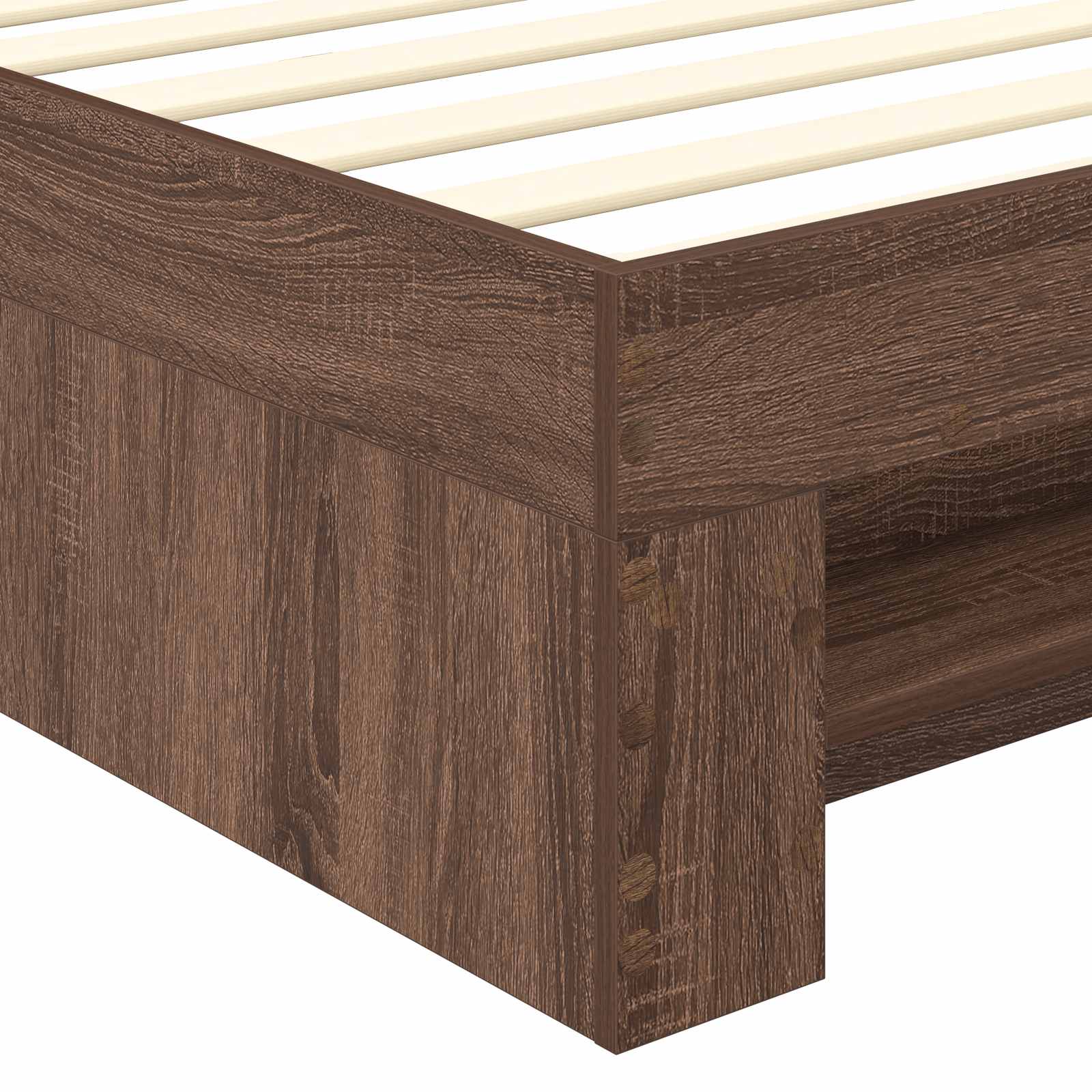 Cadre de lit Chêne brun 80 x 200 cm Bois d'ingénierie - XIOS