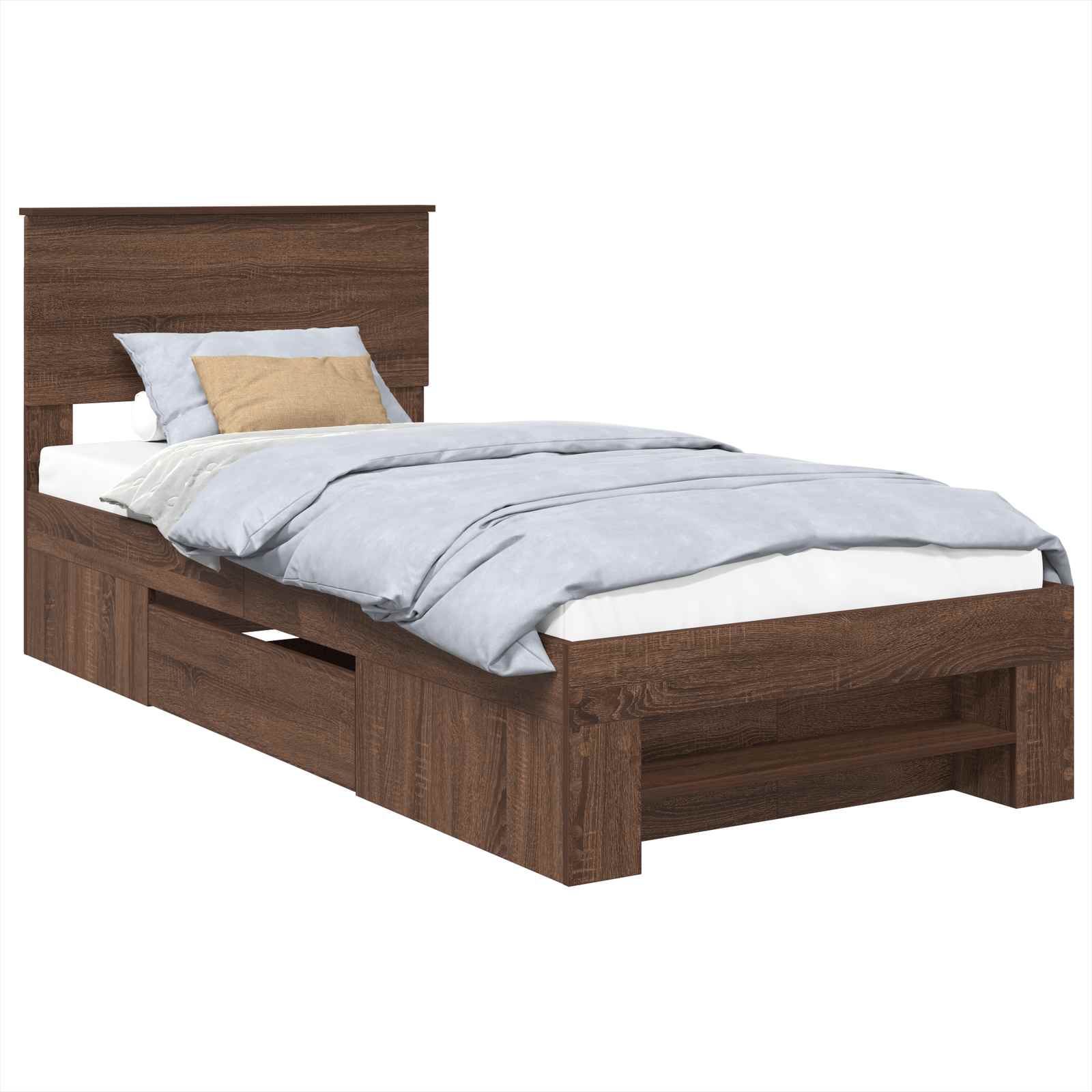 Cadre de lit Chêne brun 80 x 200 cm Bois d'ingénierie - XIOS