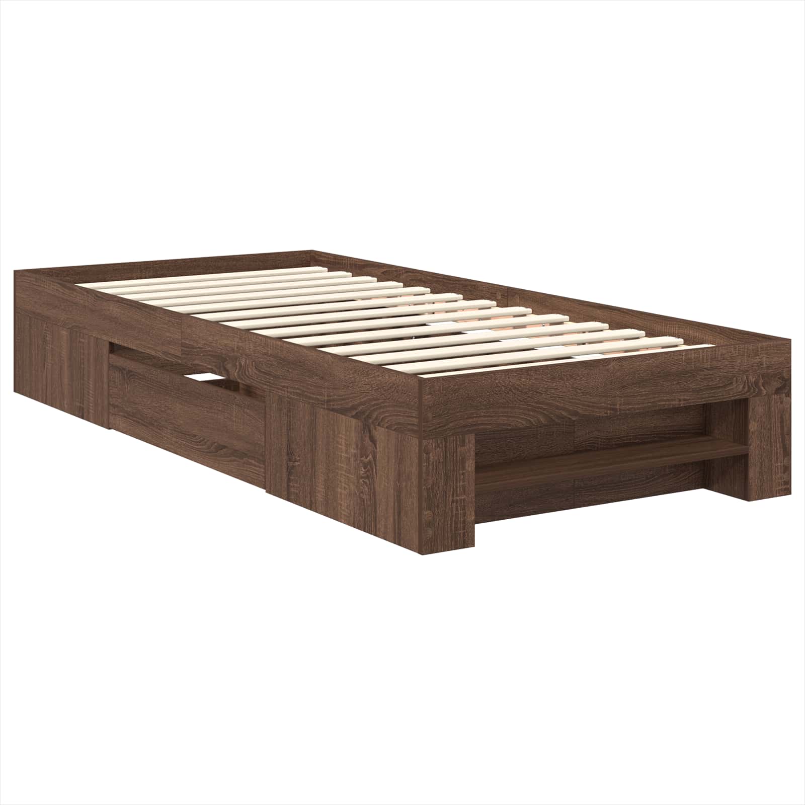 Cadre de lit Chêne brun 80 x 200 cm Bois d'ingénierie - XIOS
