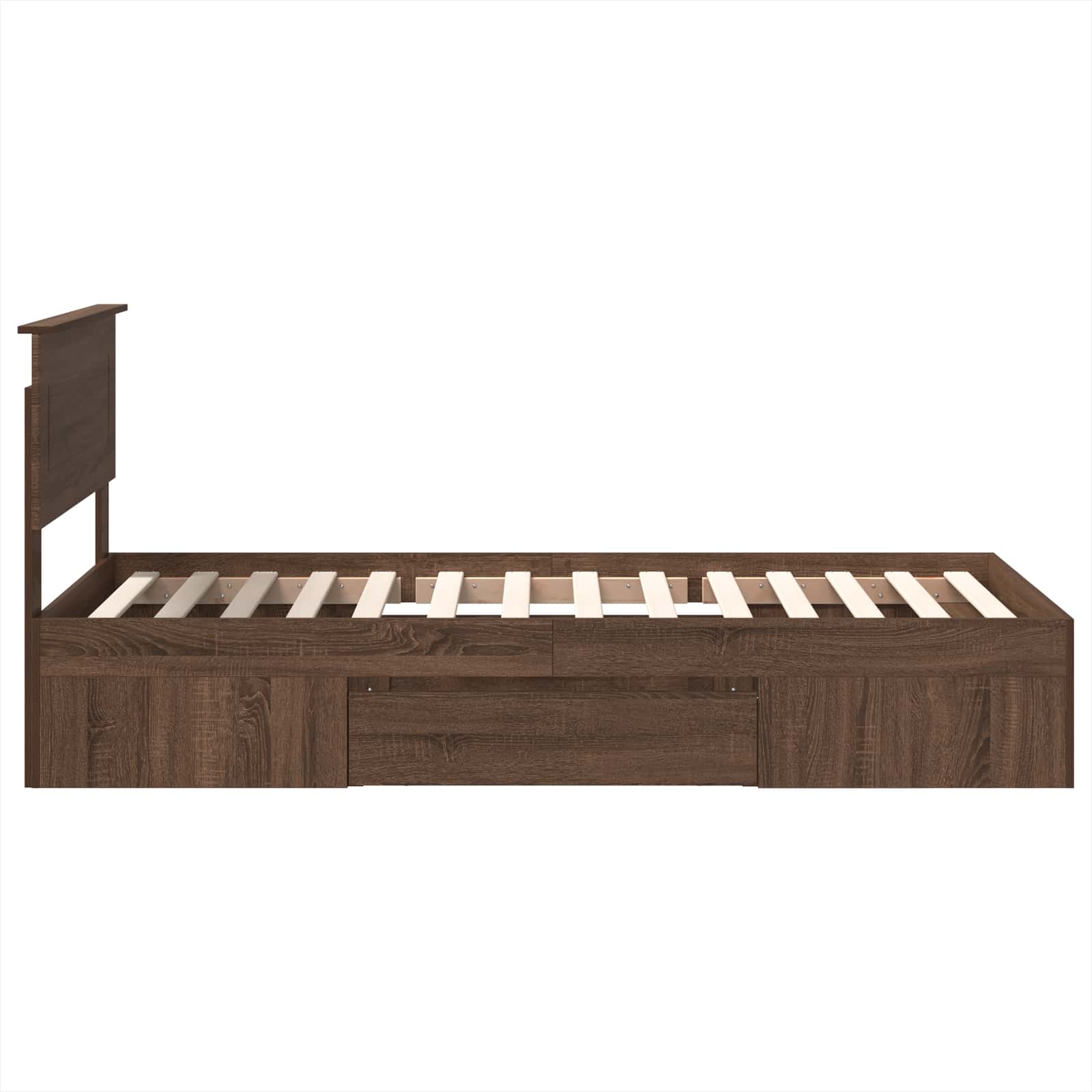 Cadre de lit Chêne brun 80 x 200 cm Bois d'ingénierie - XIOS