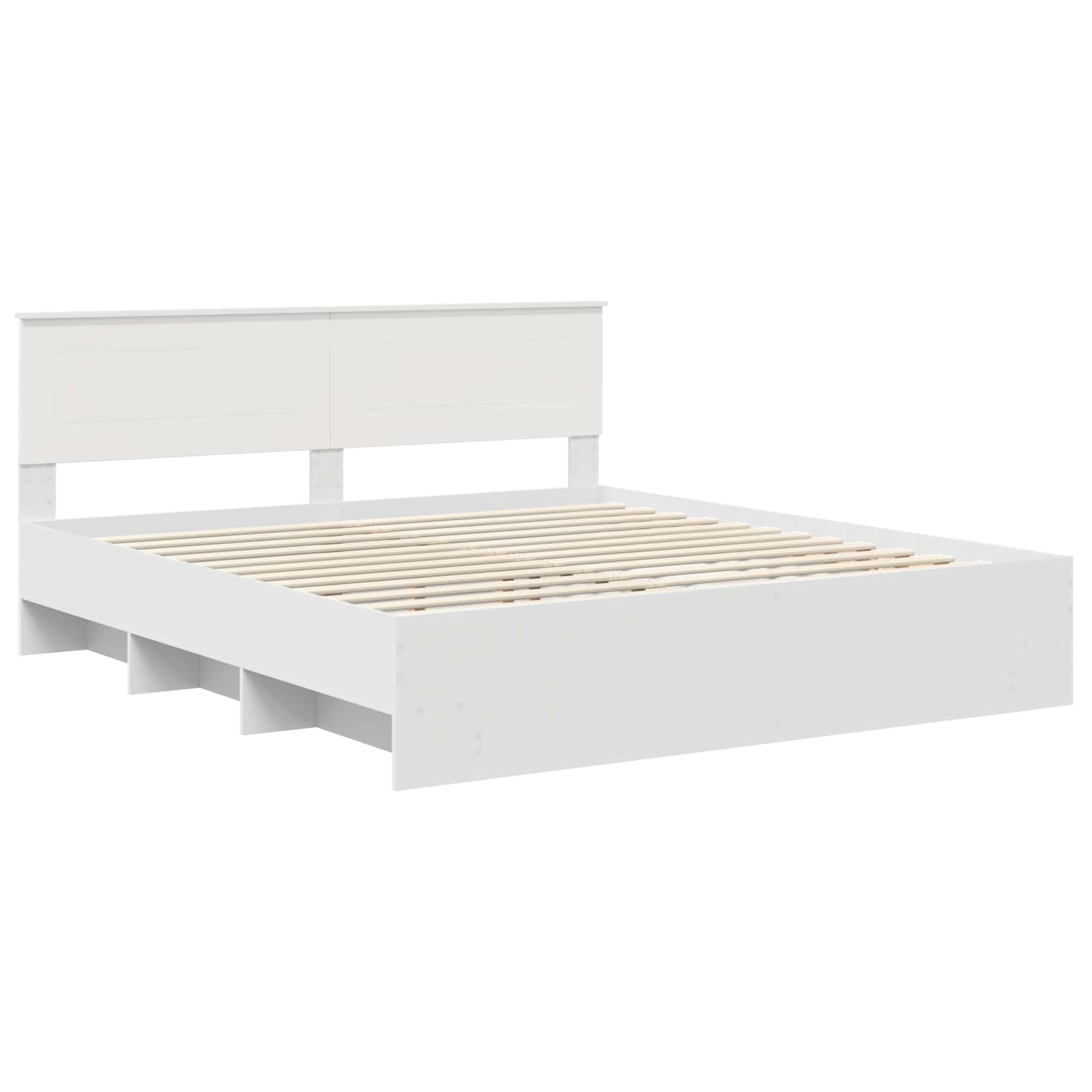 Cadre de lit Blanc 200 x 200 cm Bois d'ingénierie - XIOS