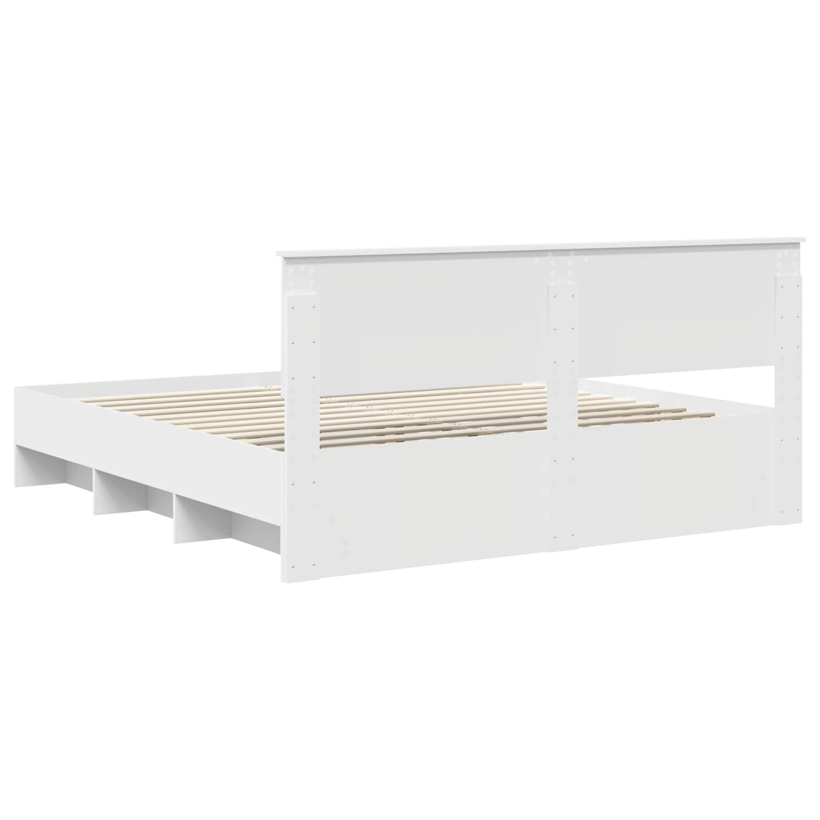 Cadre de lit Blanc 200 x 200 cm Bois d'ingénierie - XIOS