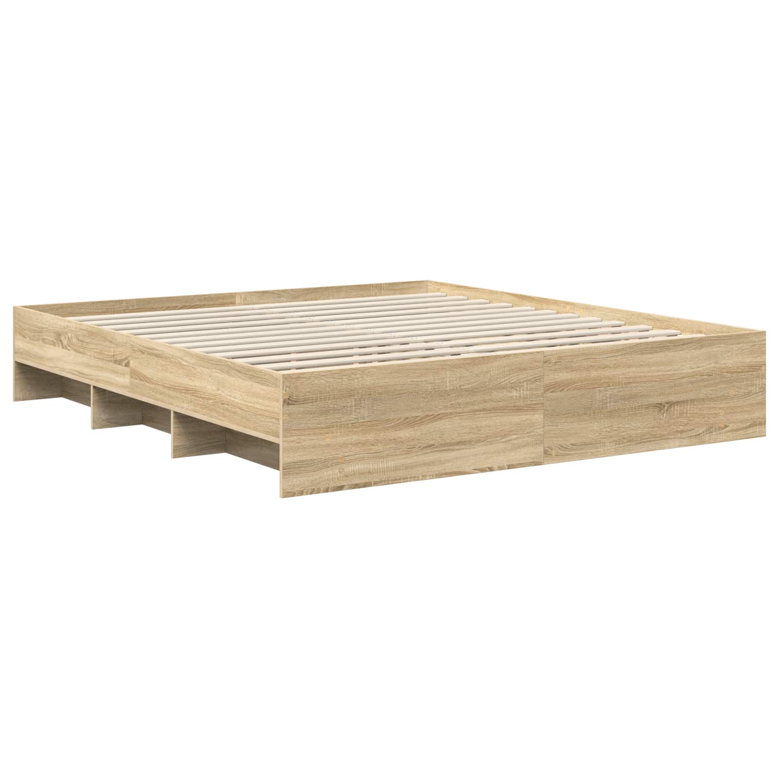 Cadre de lit Chêne Sonoma 200 x 200 cm Bois d'ingénierie - XIOS