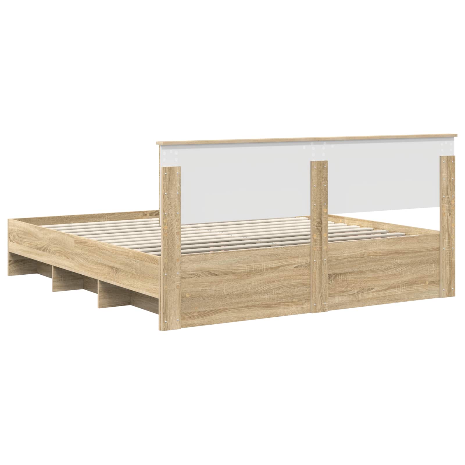 Cadre de lit Chêne Sonoma 200 x 200 cm Bois d'ingénierie - XIOS