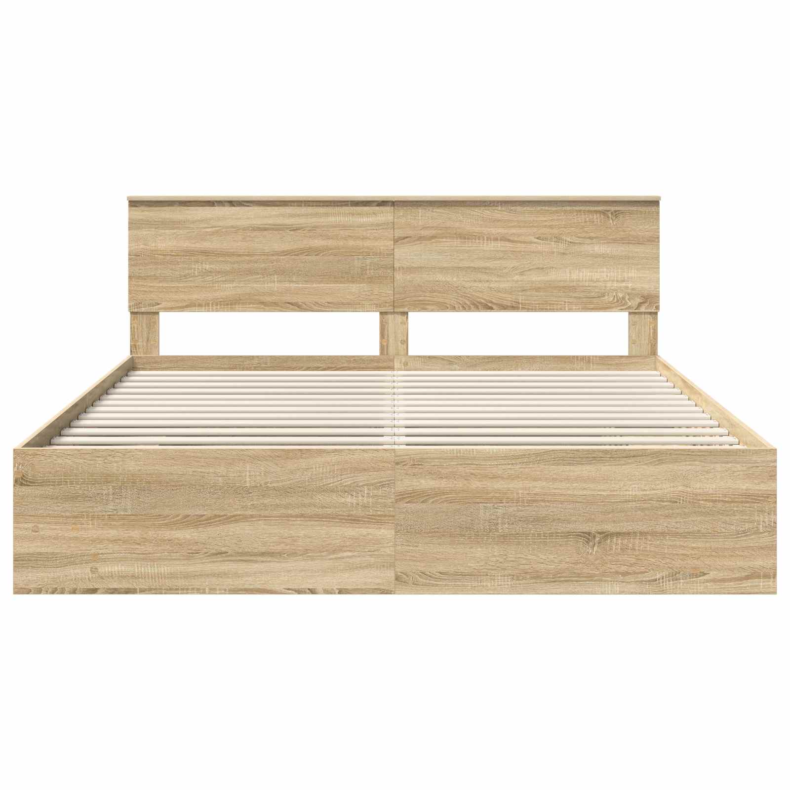 Cadre de lit Chêne Sonoma 200 x 200 cm Bois d'ingénierie - XIOS