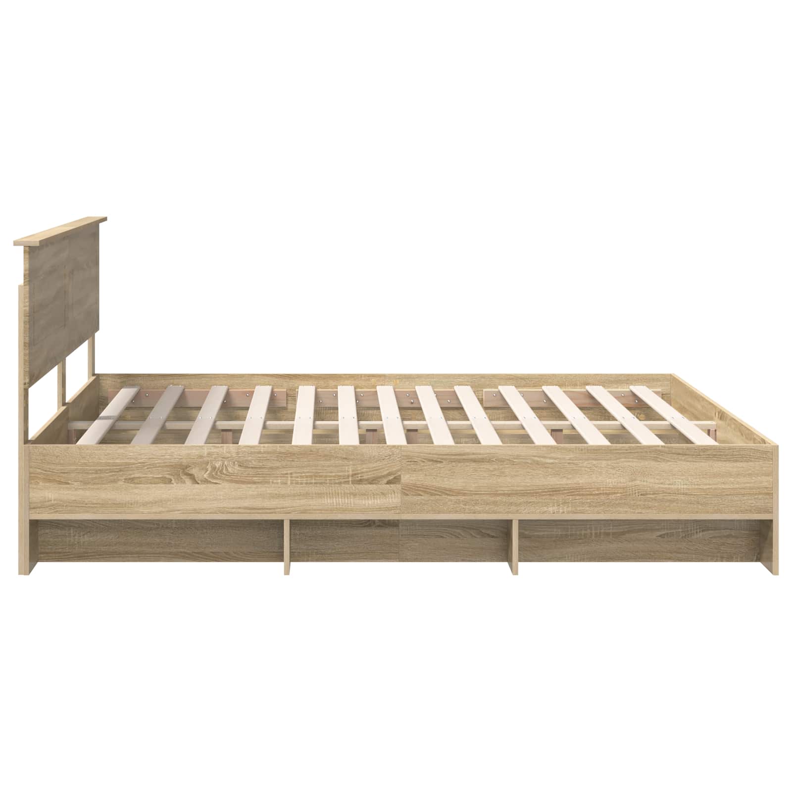 Cadre de lit Chêne Sonoma 200 x 200 cm Bois d'ingénierie - XIOS