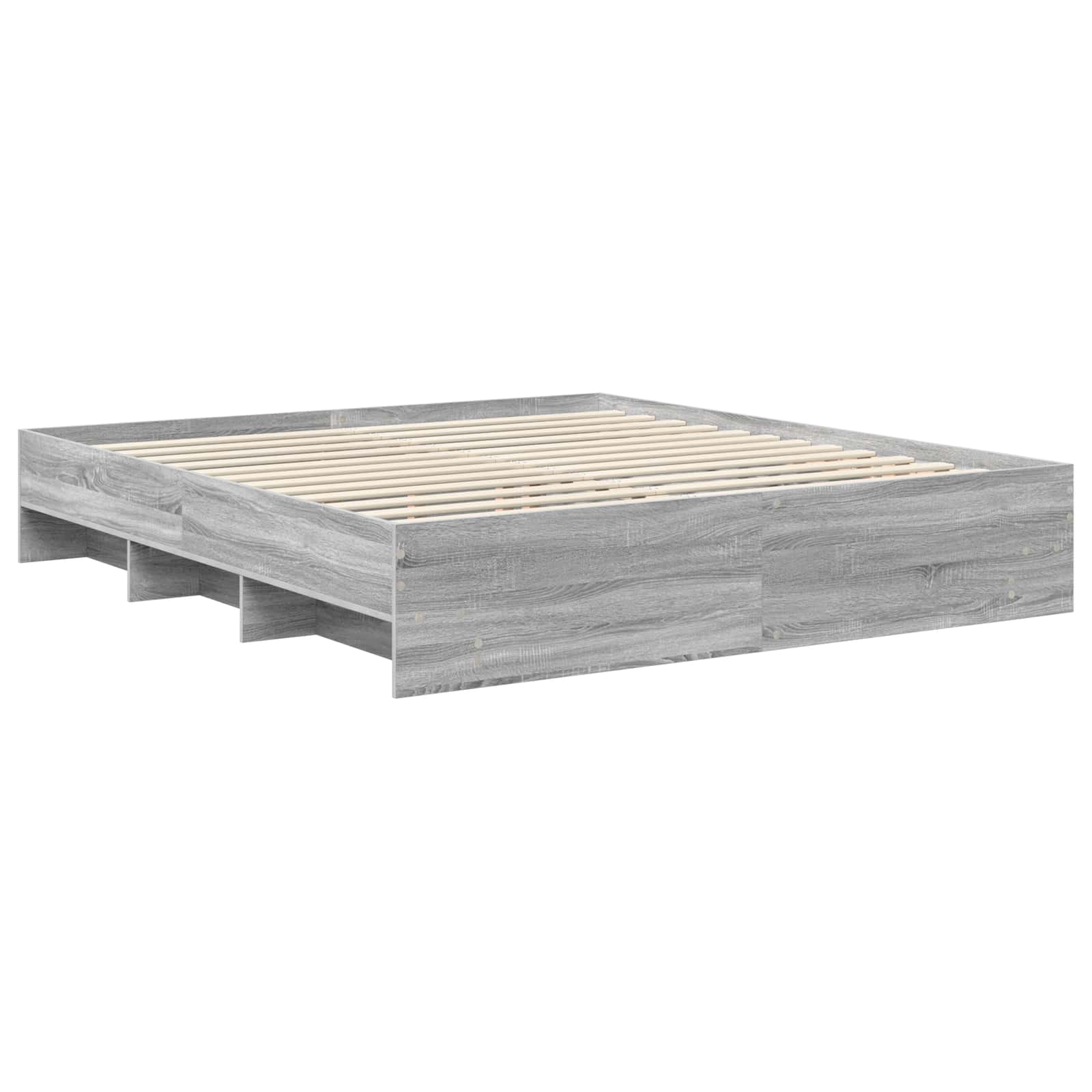 Cadre de lit Gris Sonoma 180 x 200 cm Bois d'ingénierie - XIOS