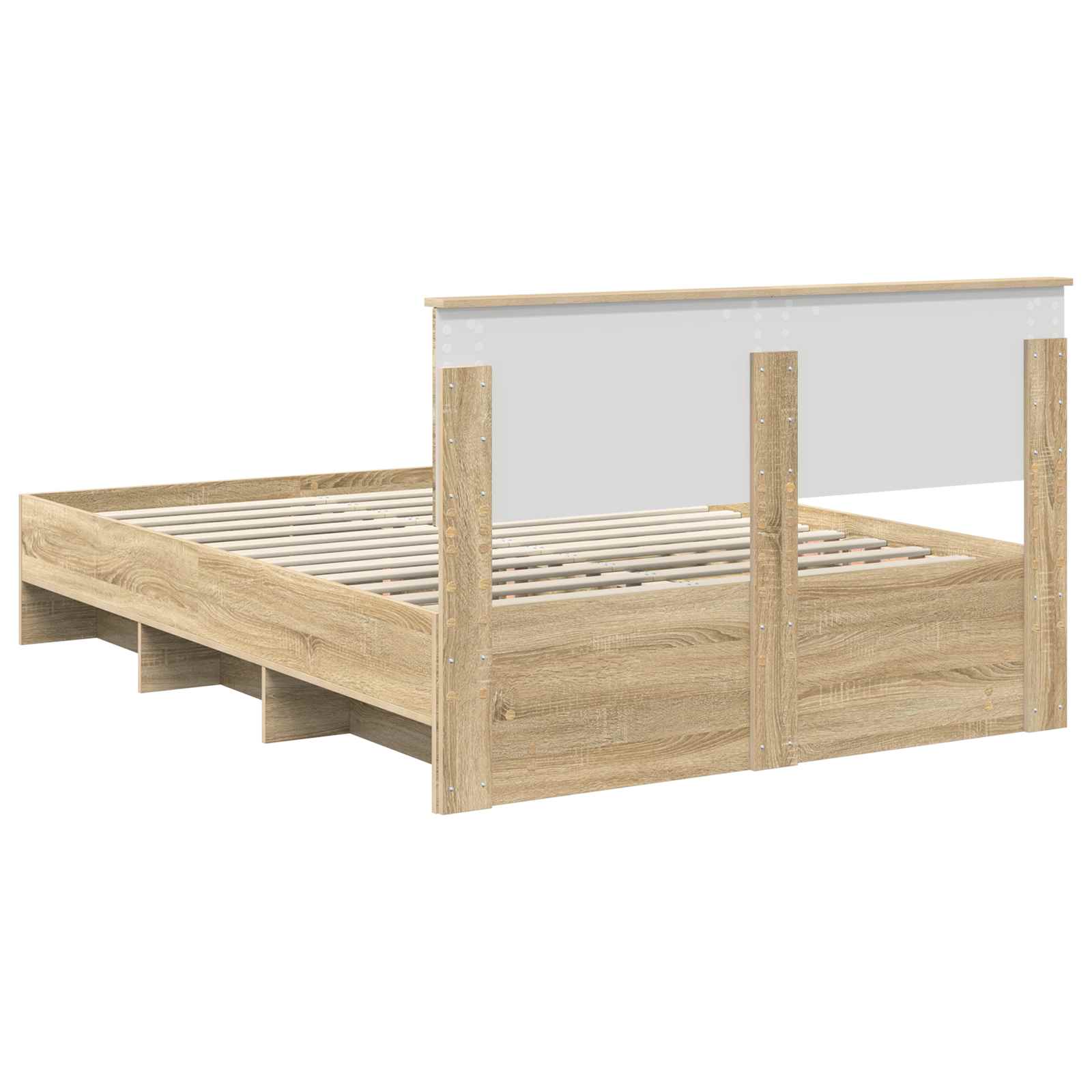 Cadre de lit Chêne Sonoma 160 x 200 cm Bois d'ingénierie - XIOS