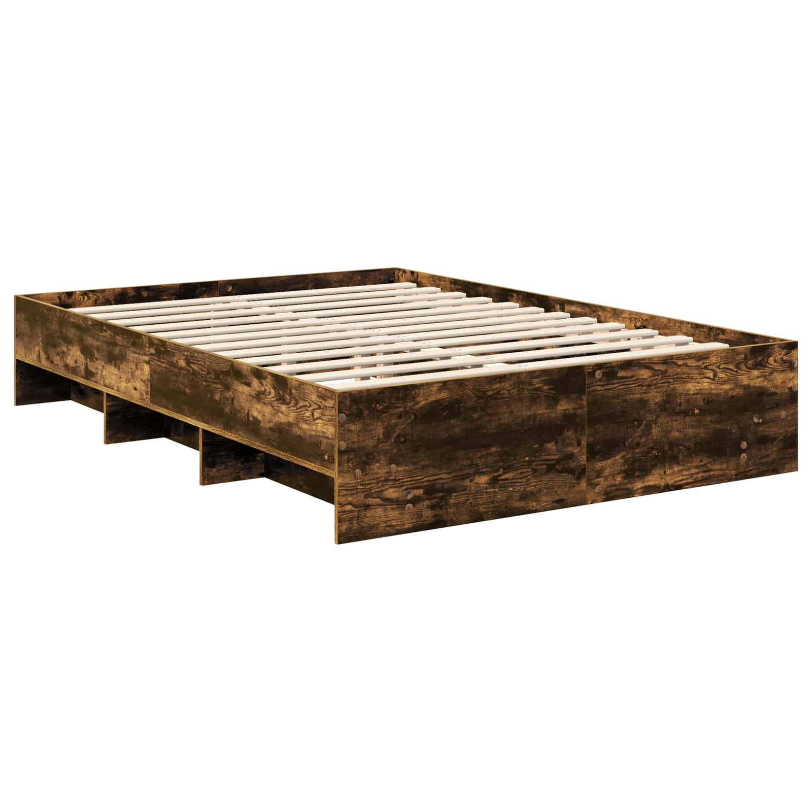Cadre de lit Chêne fumé 160 x 200 cm Bois d'ingénierie - XIOS