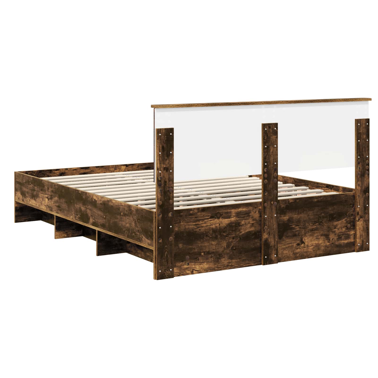 Cadre de lit Chêne fumé 150 x 200 cm Bois d'ingénierie - XIOS