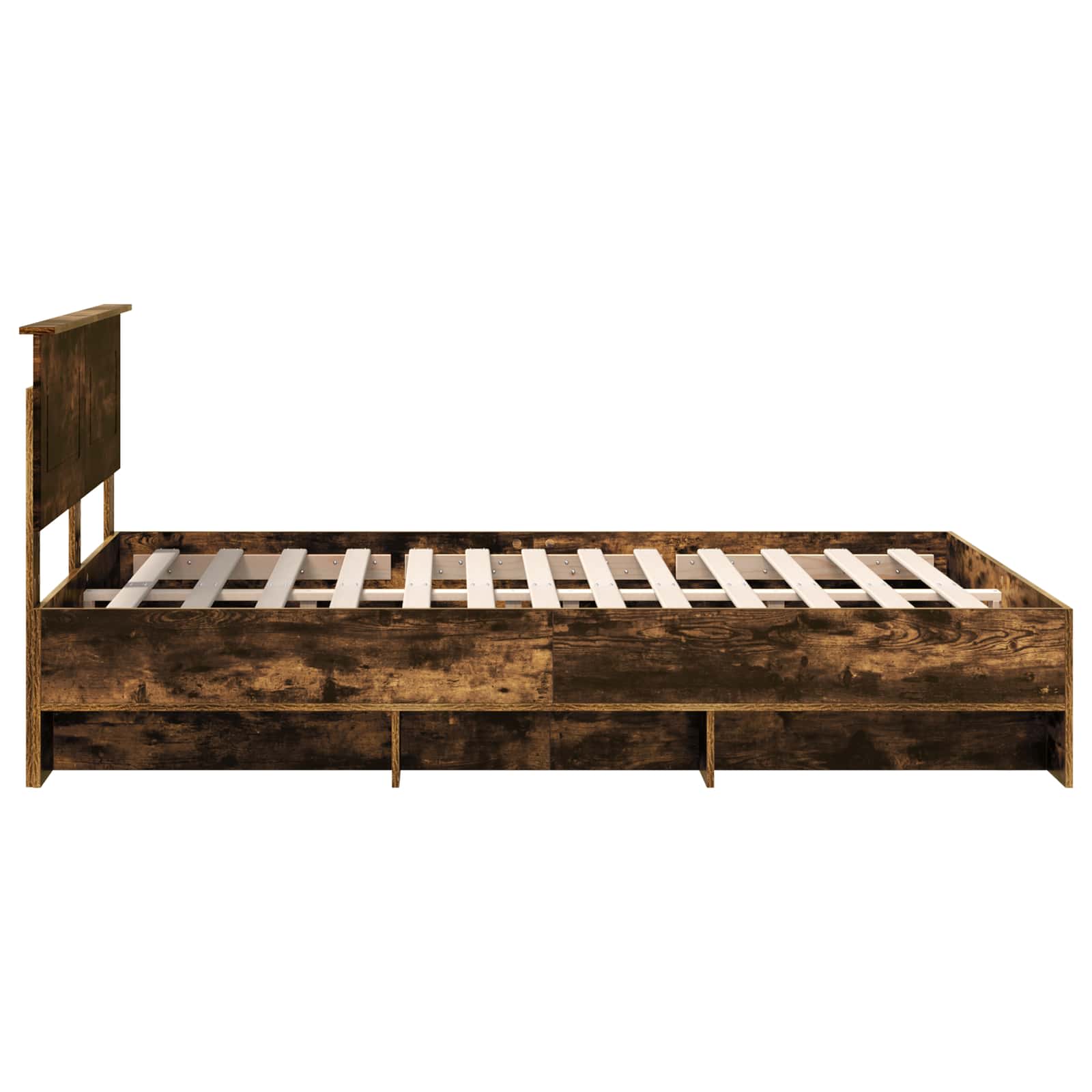 Cadre de lit Chêne fumé 150 x 200 cm Bois d'ingénierie - XIOS