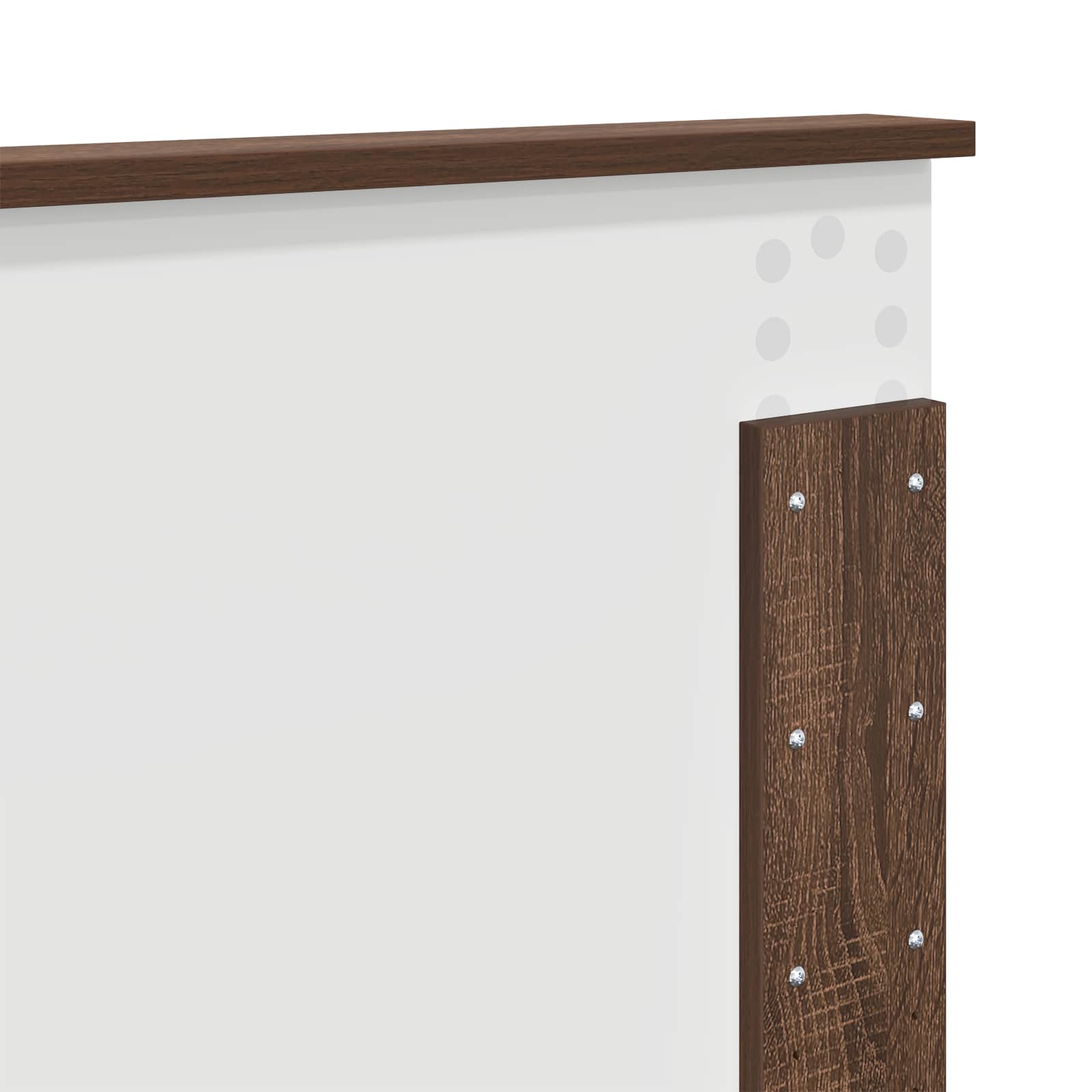 Cadre de lit Chêne brun 140 x 200 cm Bois d'ingénierie - XIOS