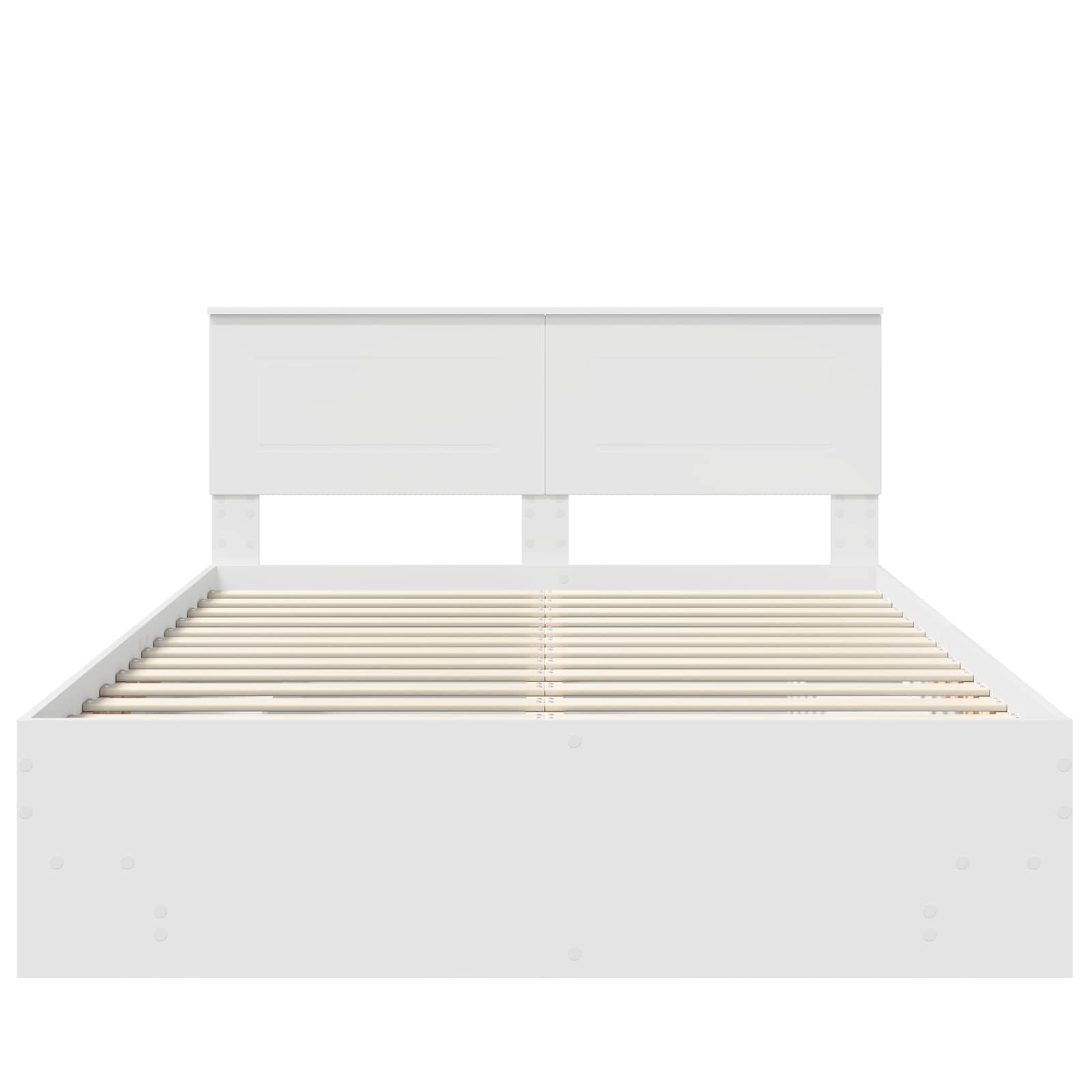 Cadre de lit Blanc 140 x 200 cm Bois d'ingénierie - XIOS