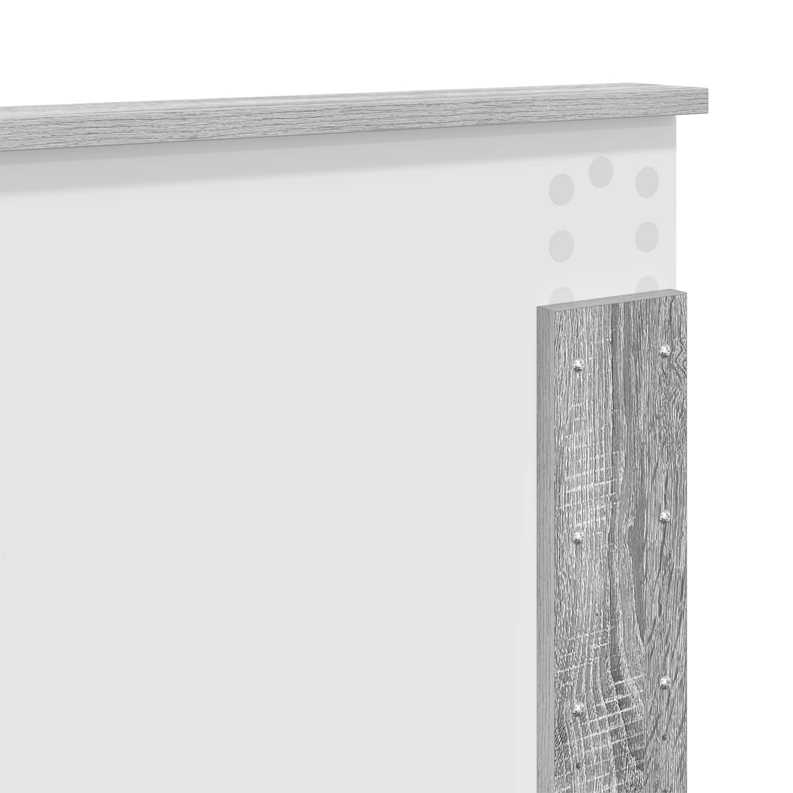 Cadre de lit Gris Sonoma 140 x 200 cm Bois d'ingénierie - XIOS