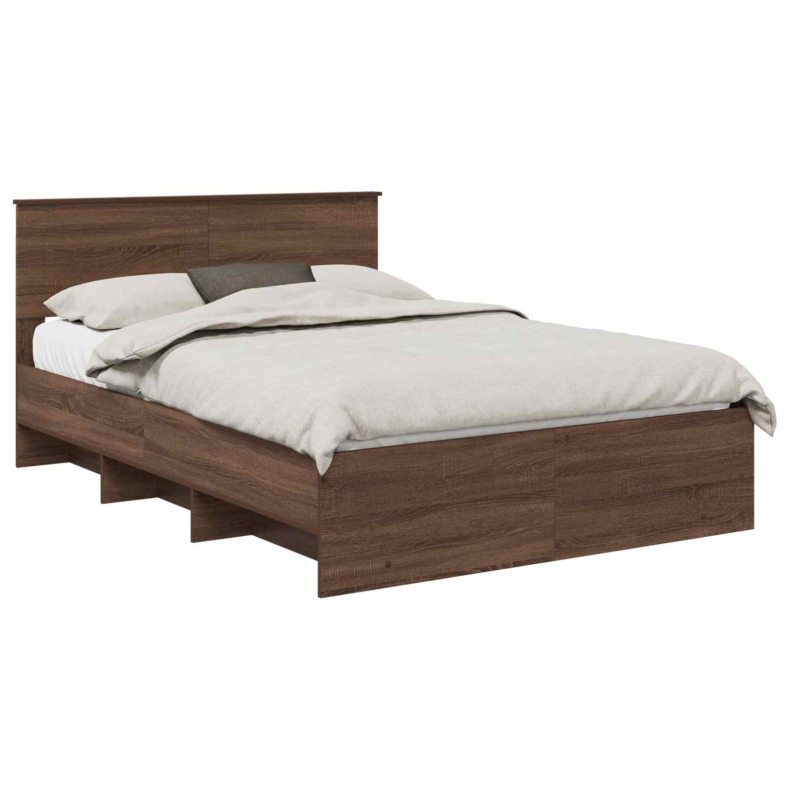 Cadre de lit Chêne brun 140 x 200 cm Bois d'ingénierie - XIOS