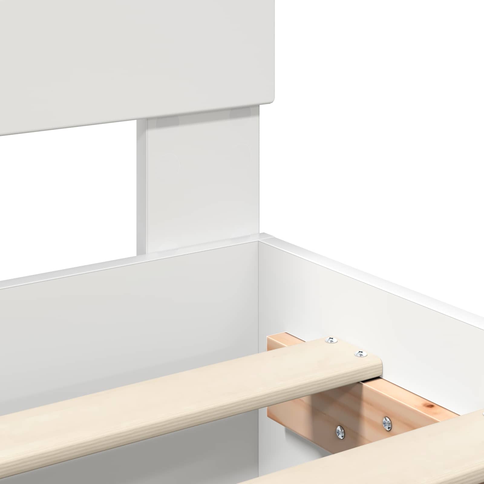Cadre de lit Blanc 137 x 203 cm Bois d'ingénierie - XIOS