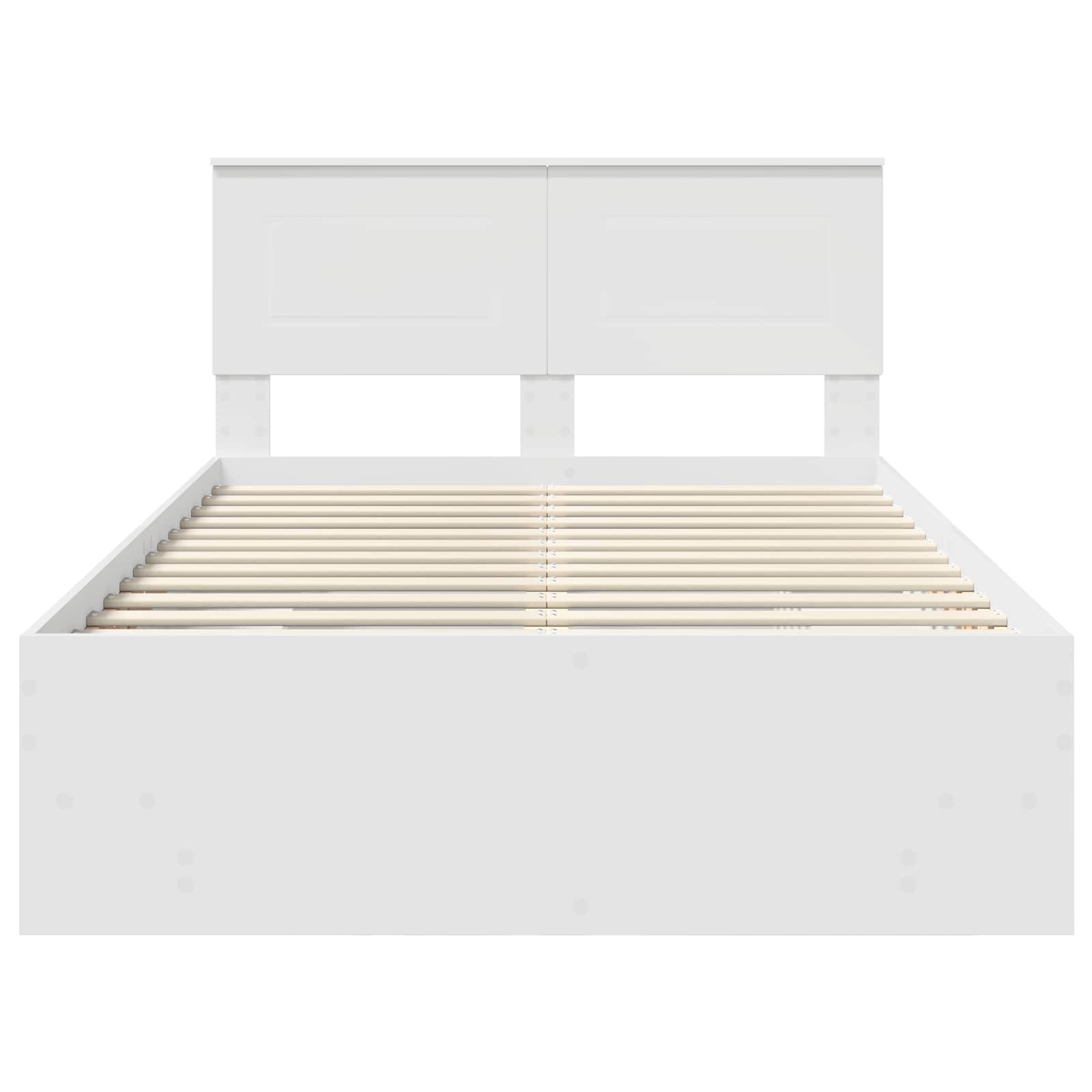 Cadre de lit Blanc 137 x 203 cm Bois d'ingénierie - XIOS