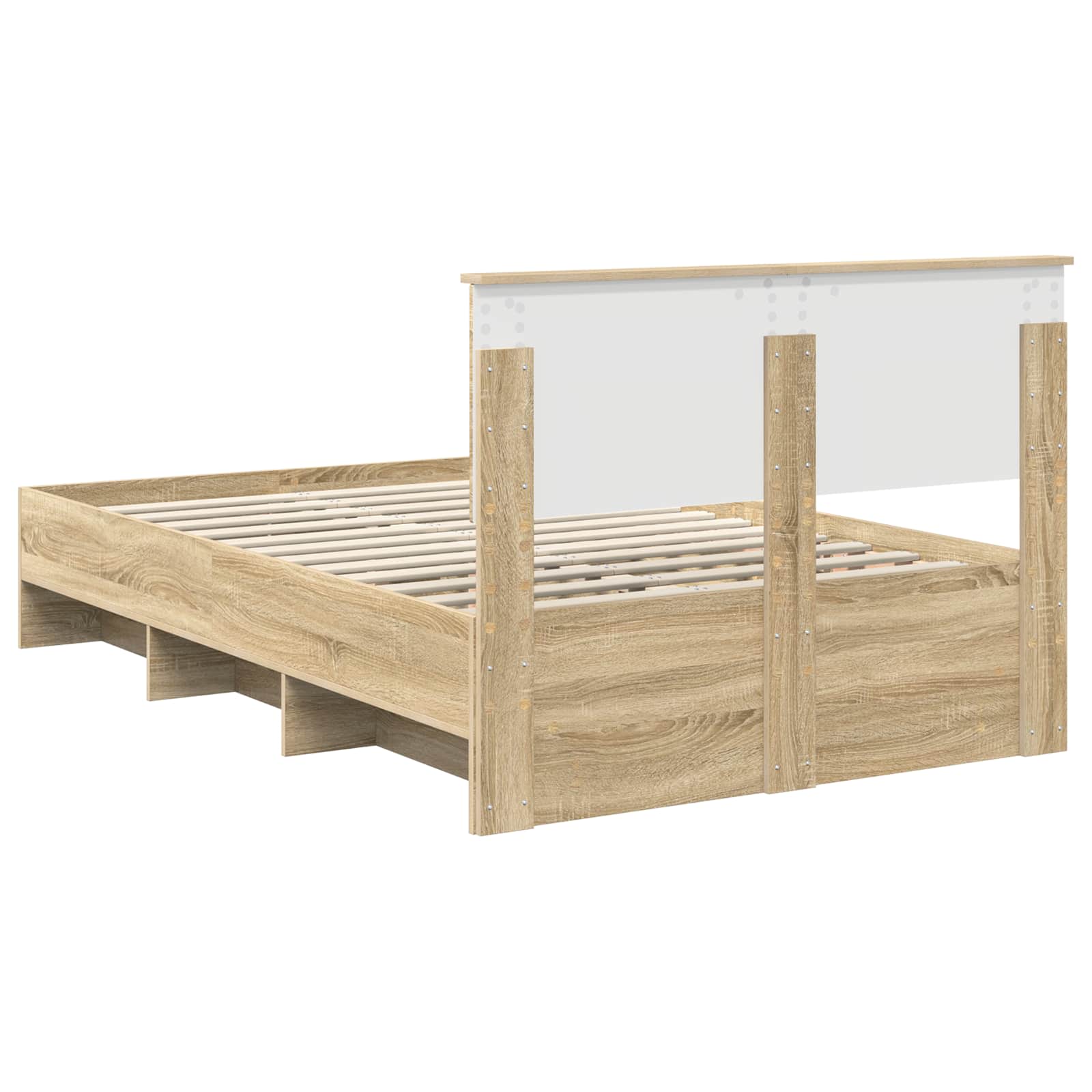 Cadre de lit Chêne Sonoma 137 x 203 cm Bois d'ingénierie - XIOS