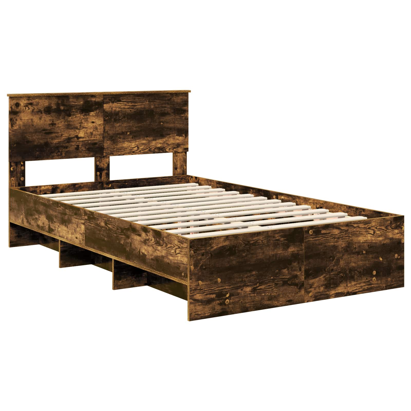 Cadre de lit Chêne fumé 137 x 203 cm Bois d'ingénierie - XIOS