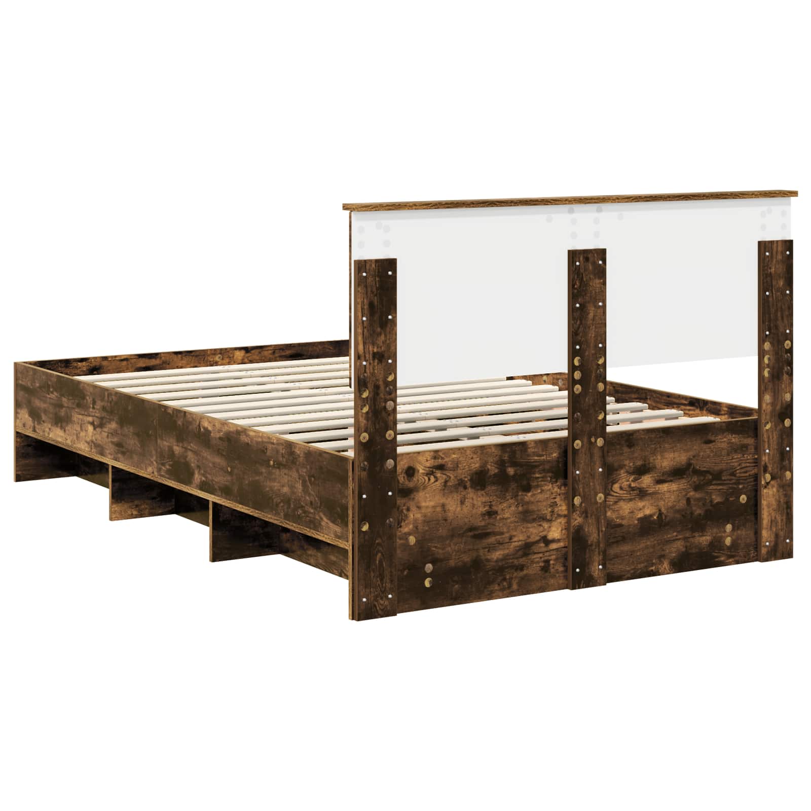 Cadre de lit Chêne fumé 137 x 203 cm Bois d'ingénierie - XIOS