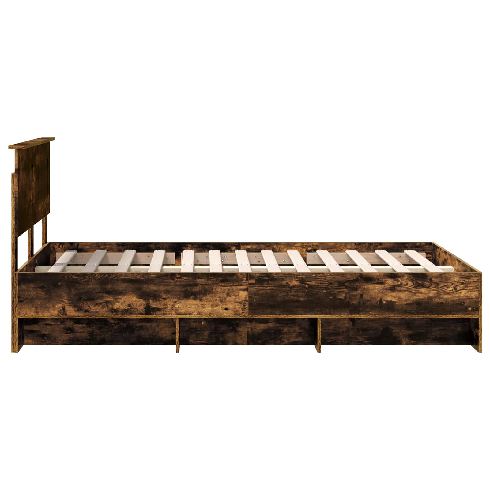 Cadre de lit Chêne fumé 137 x 203 cm Bois d'ingénierie - XIOS