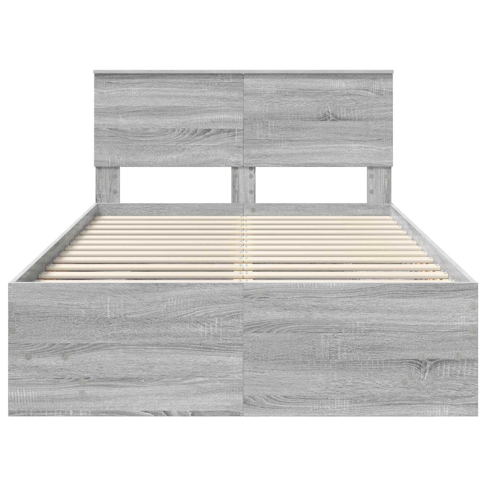 Cadre de lit Gris Sonoma 137 x 203 cm Bois d'ingénierie - XIOS