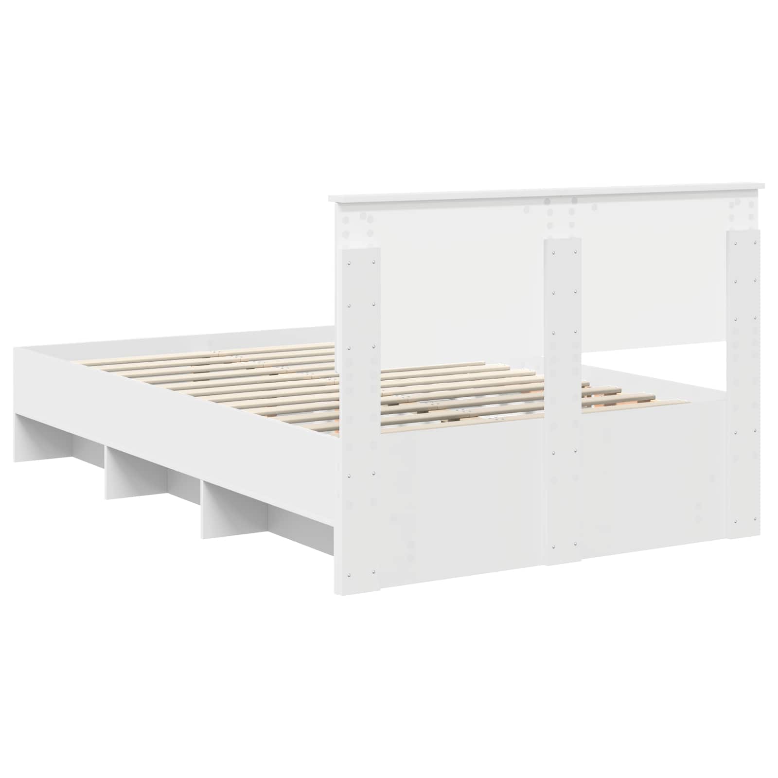 Cadre de lit Blanc 120 x 123 cm Bois d'ingénierie - XIOS