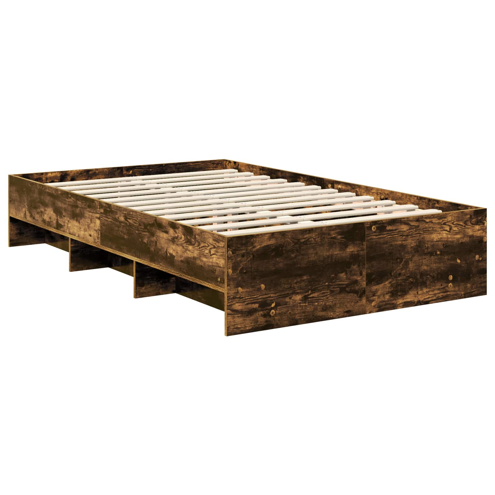 Cadre de lit Chêne fumé 120 x 123 cm Bois d'ingénierie - XIOS