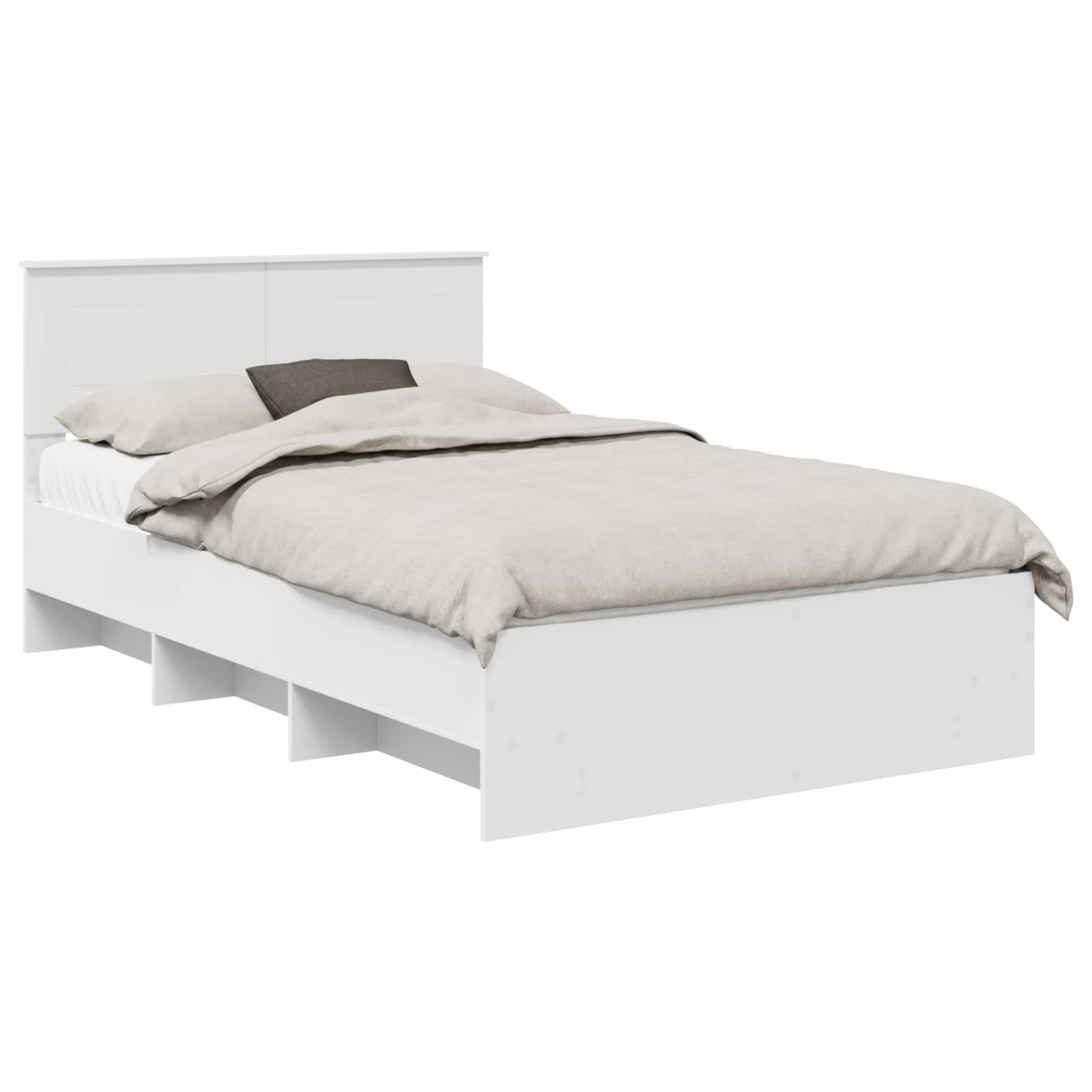 Cadre de lit Blanc 120 x 123 cm Bois d'ingénierie - XIOS