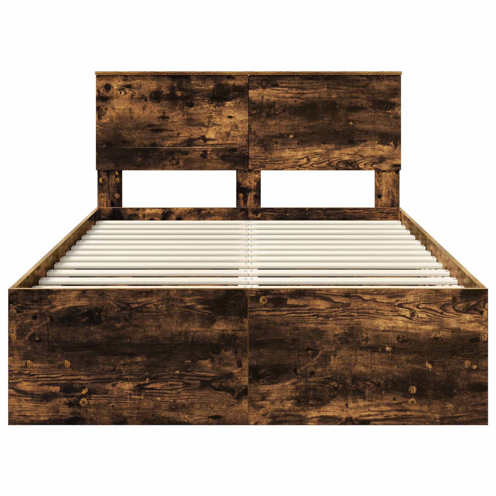 Cadre de lit Chêne fumé 120 x 123 cm Bois d'ingénierie - XIOS