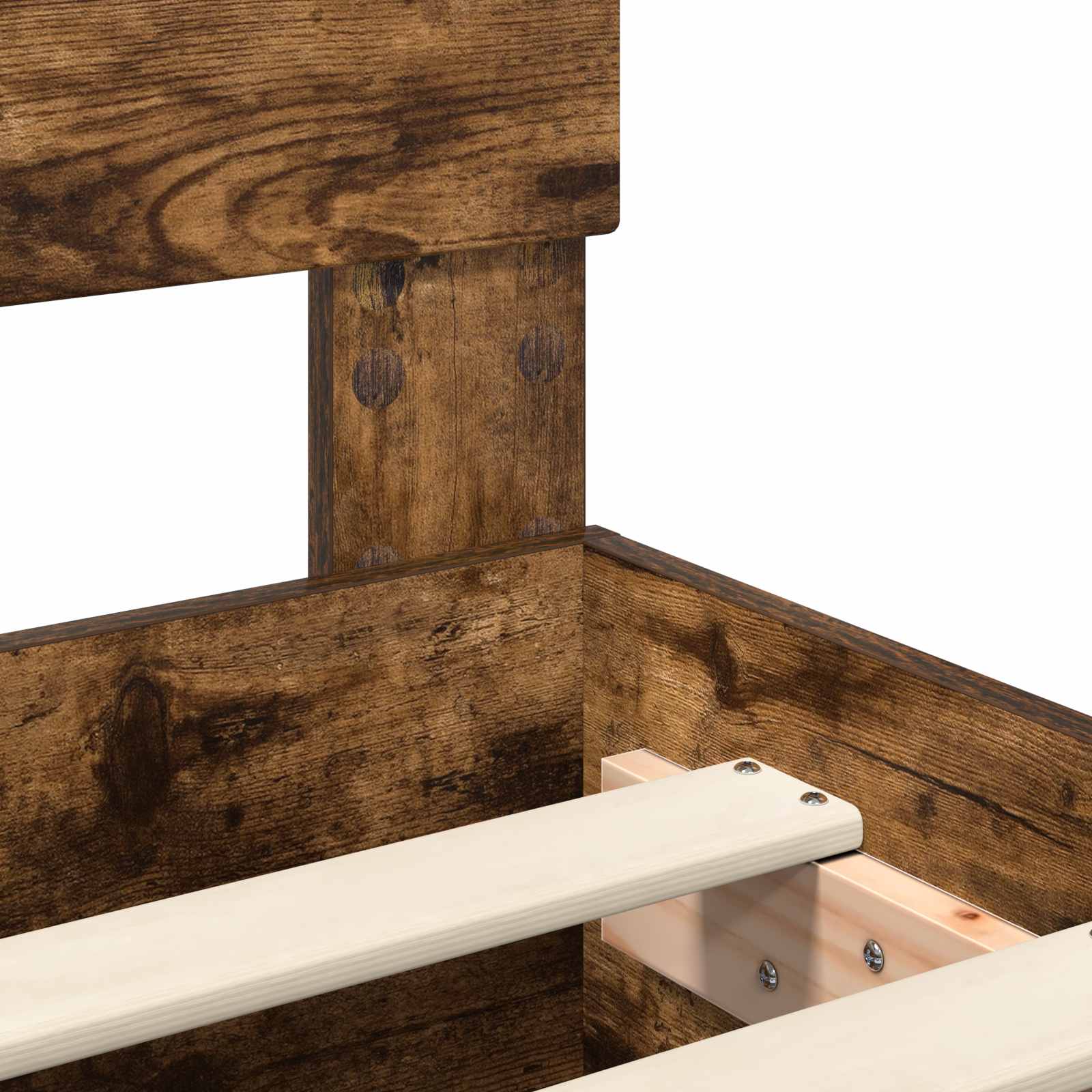 Cadre de lit Chêne fumé 120 x 123 cm Bois d'ingénierie - XIOS