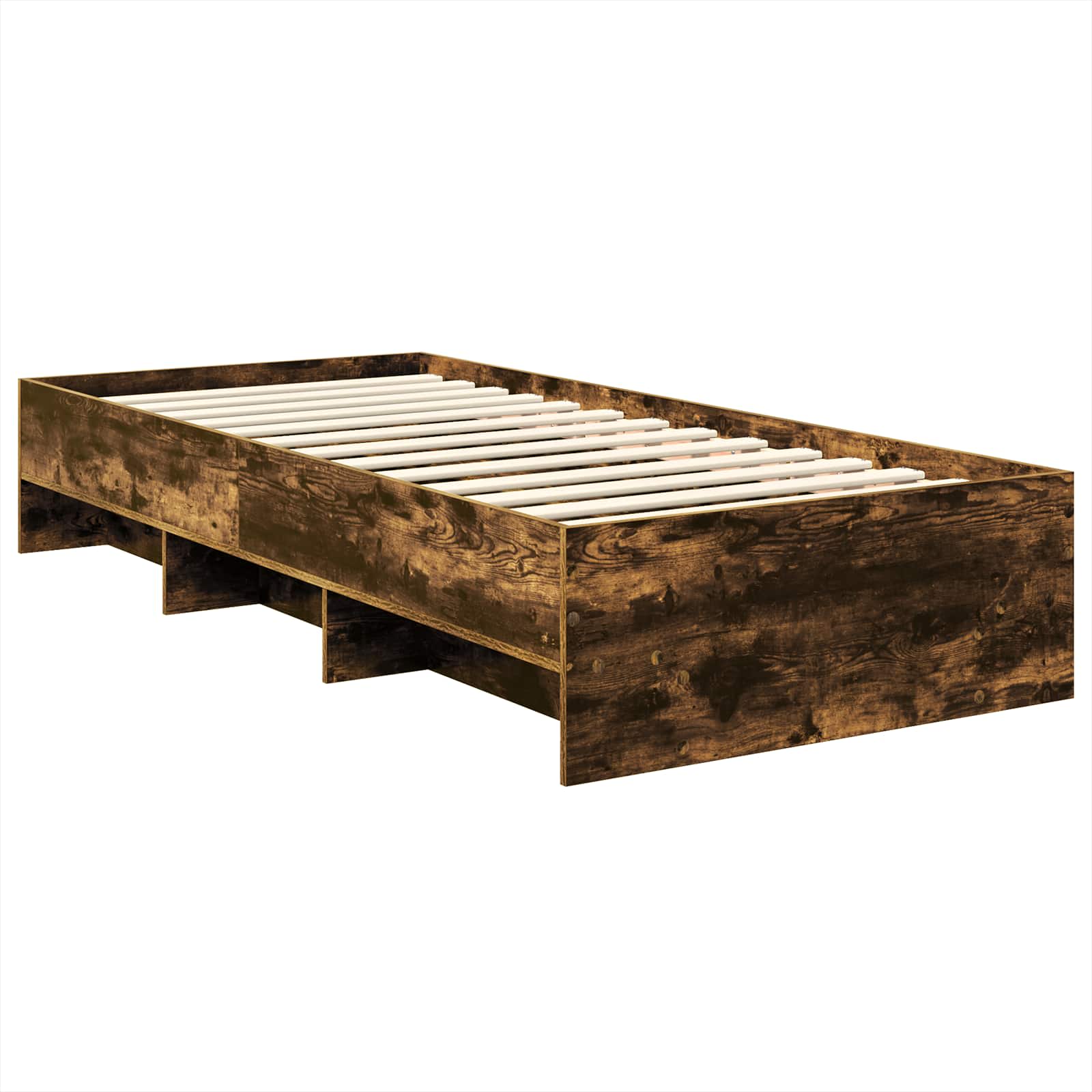 Cadre de lit Chêne fumé 120 x 123 cm Bois d'ingénierie - XIOS