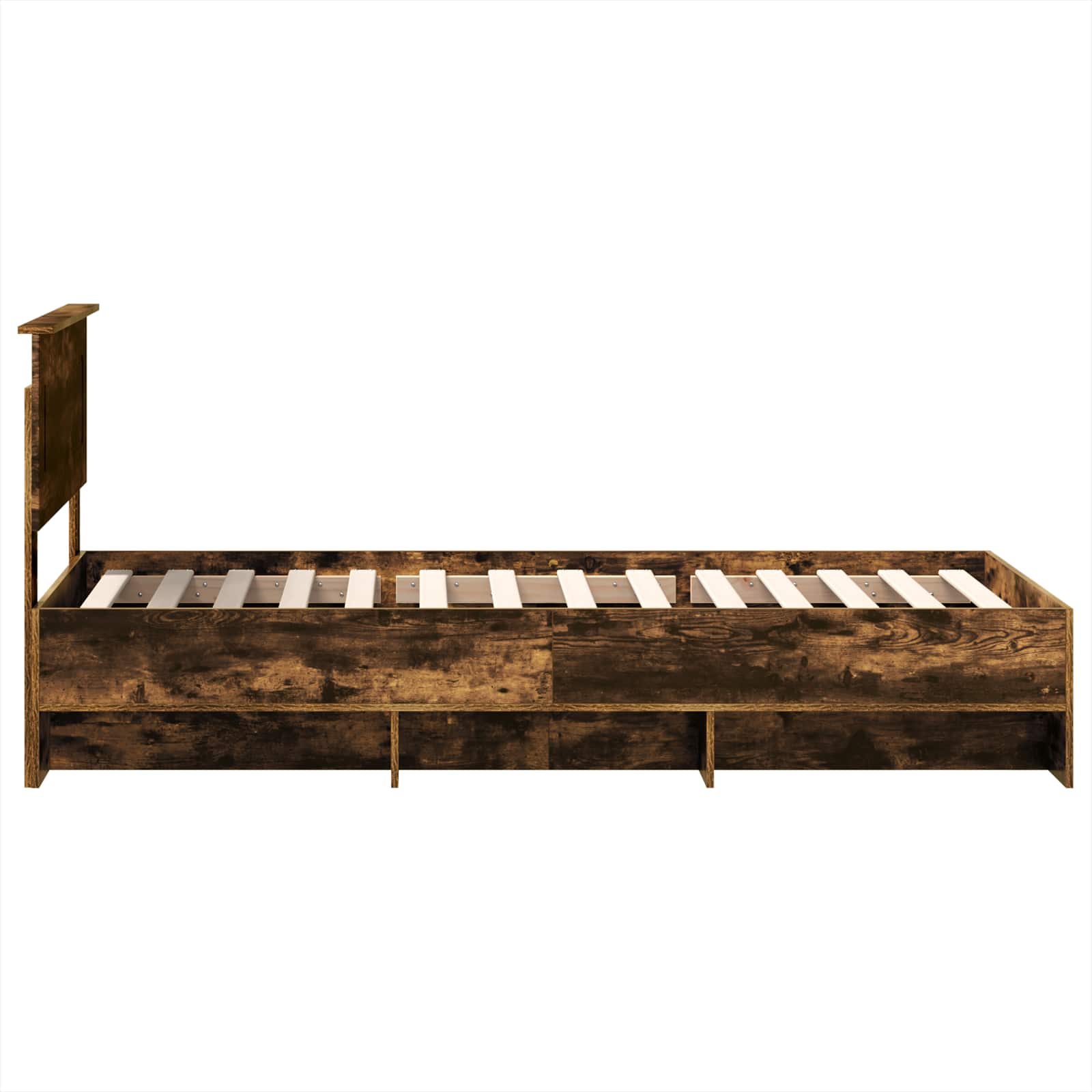Cadre de lit Chêne fumé 120 x 123 cm Bois d'ingénierie - XIOS