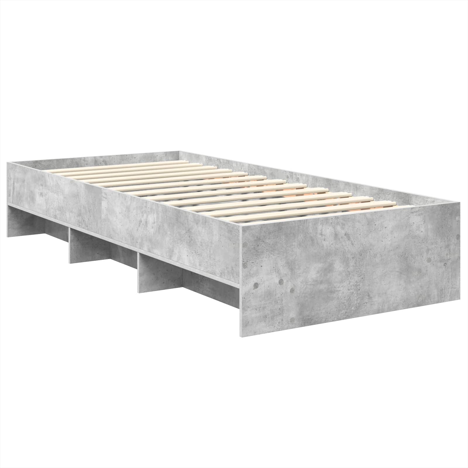 Cadre de lit Gris béton 80 x 200 cm Bois d'ingénierie - XIOS