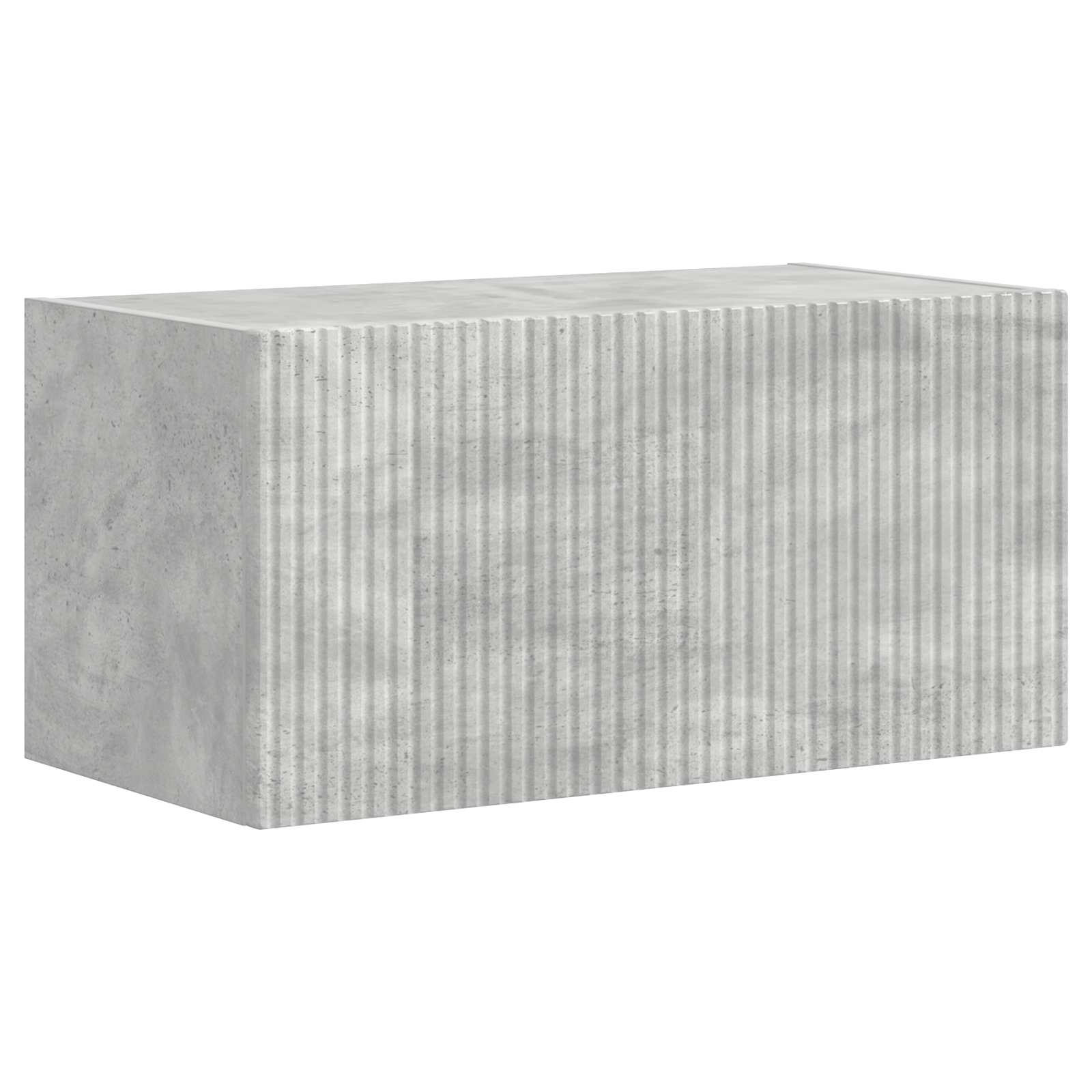 Ensemble de meuble TV mural 4 pcs Gris béton Bois d'ingénierie - XIOS