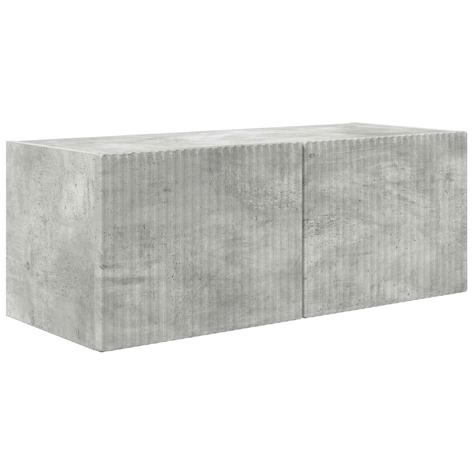Ensemble de meuble TV mural 4 pcs Gris béton Bois d'ingénierie - XIOS