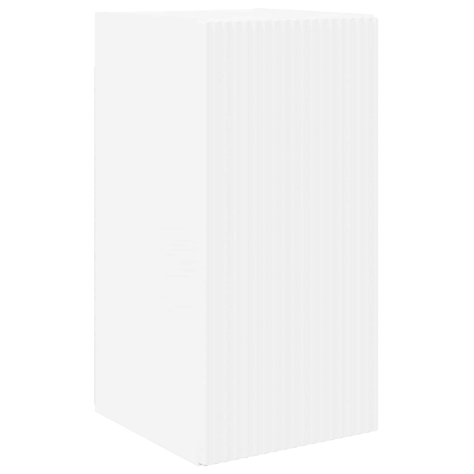 Ensemble de meuble TV mural 4 pc Blanc Bois d'ingénierie