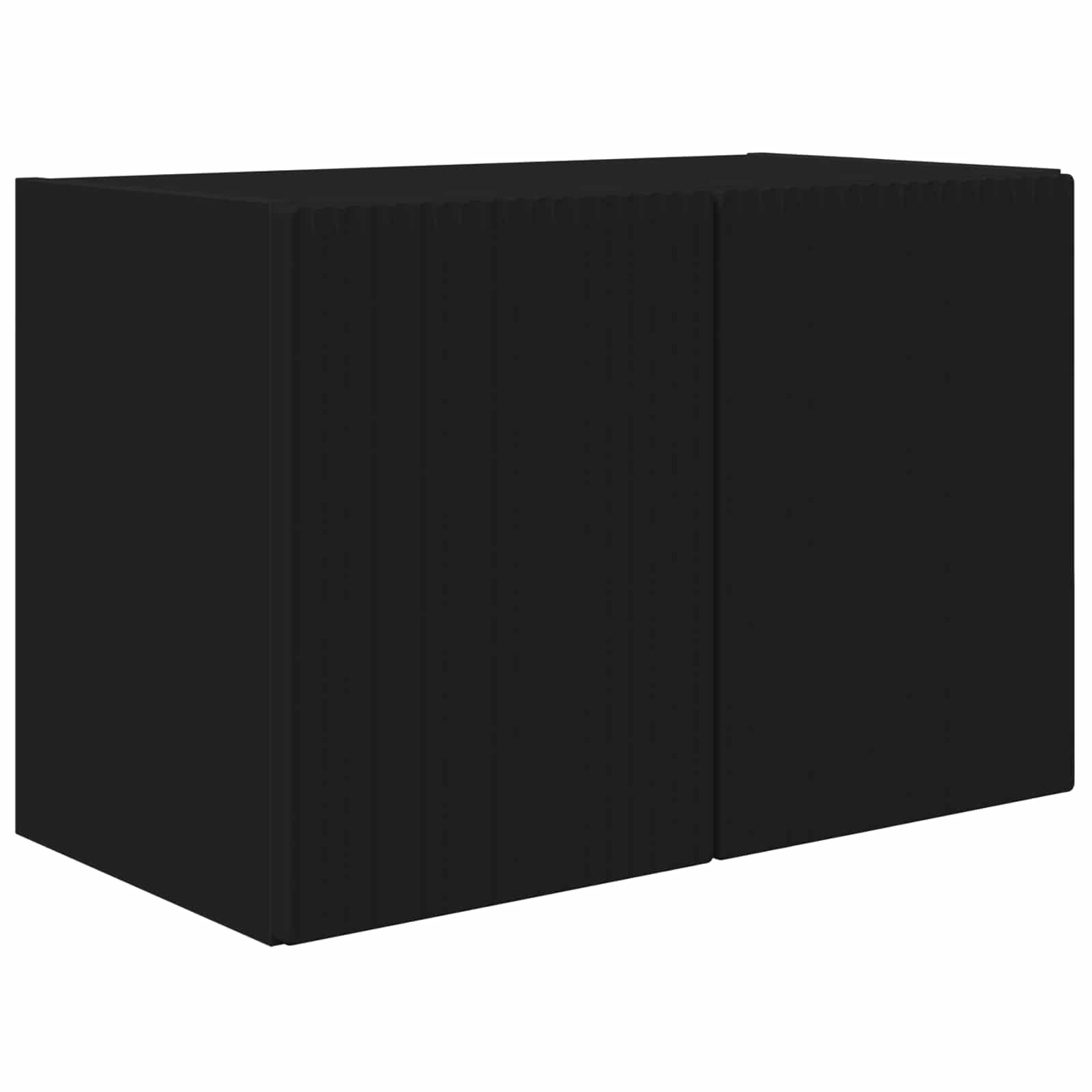 Ensemble de meuble TV mural 4 pcs Noir Bois d'ingénierie - XIOS