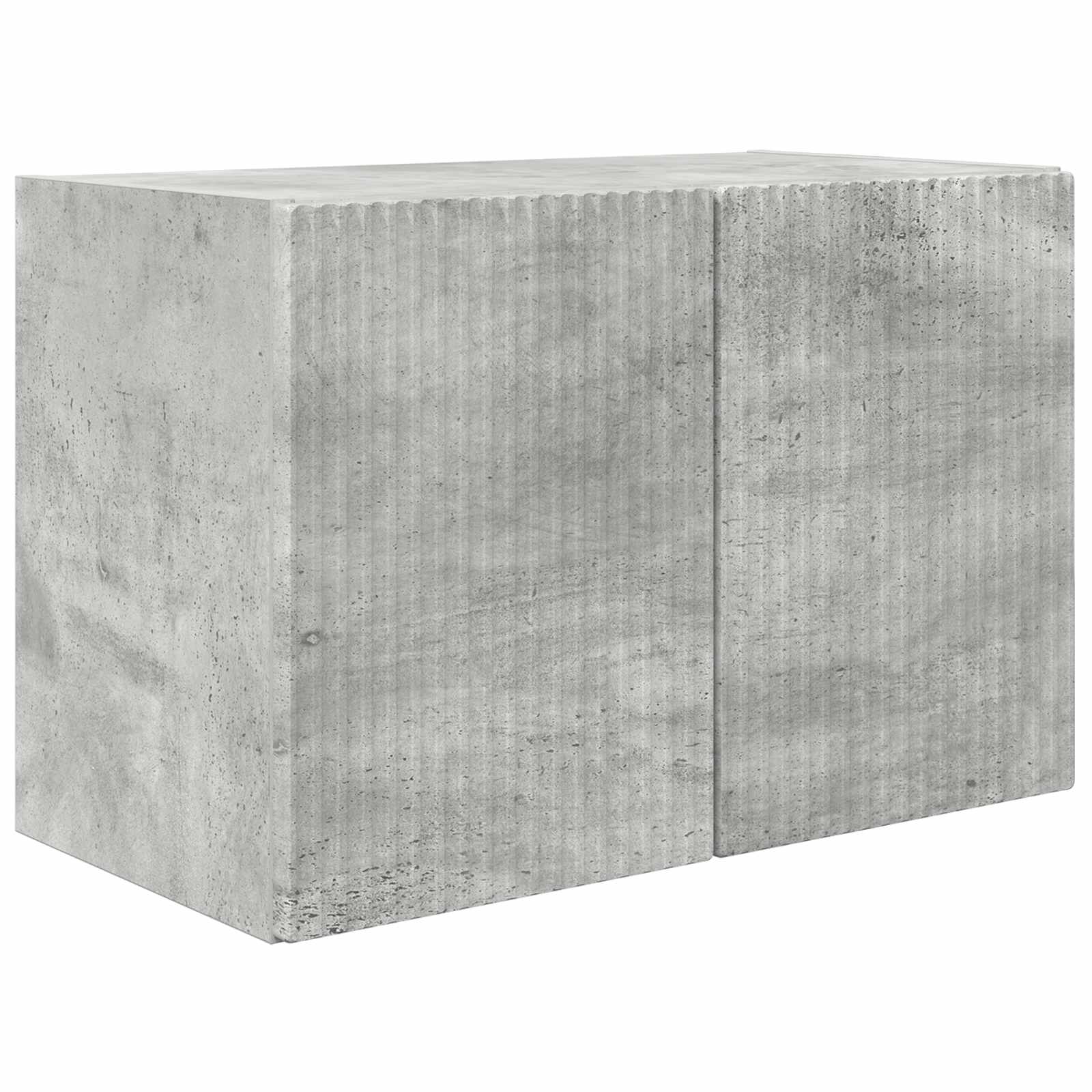 Ensemble de meuble TV mural 4 pcs Gris béton Bois d'ingénierie - XIOS