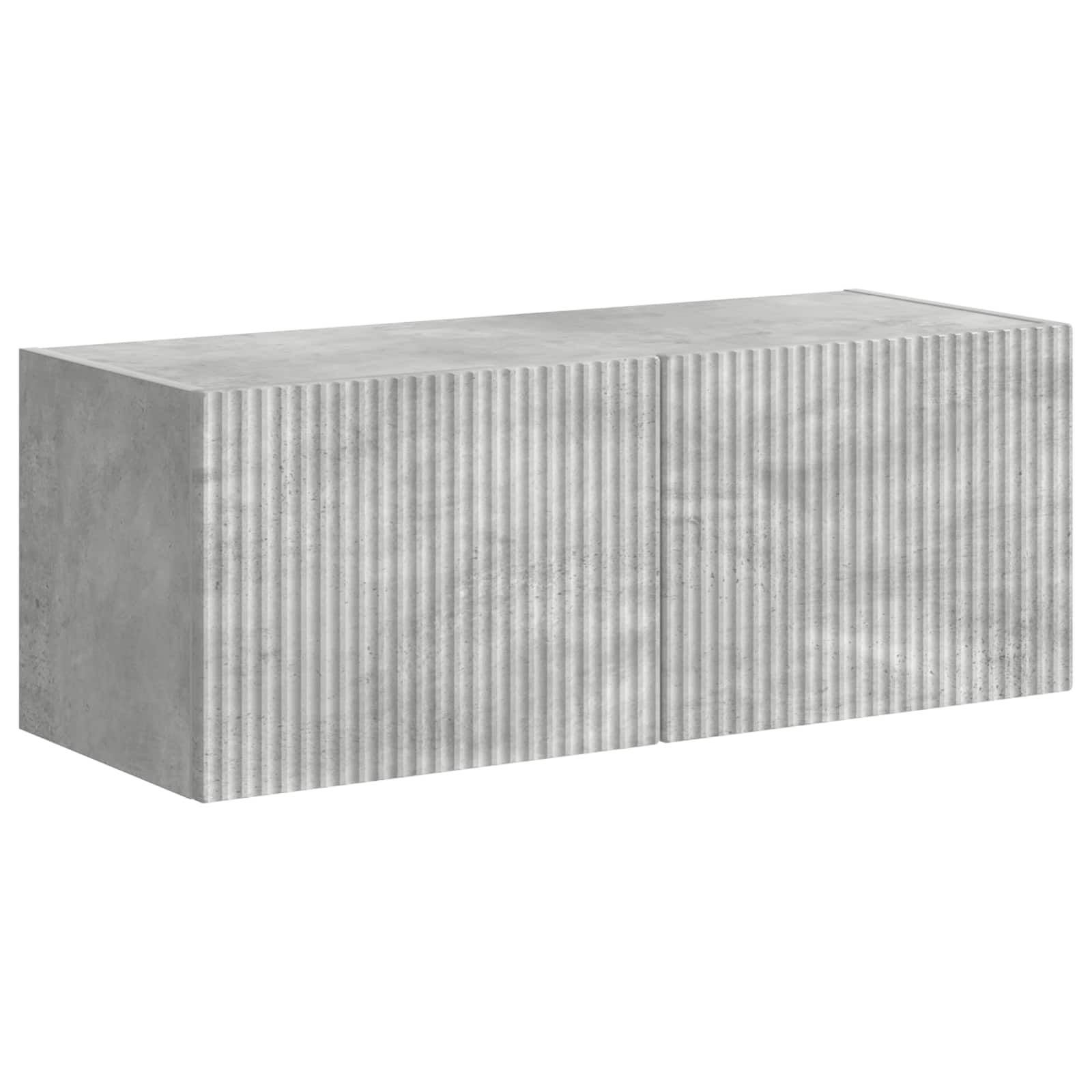 Ensemble de meuble TV mural Montage mural 6 pcs Gris béton - XIOS