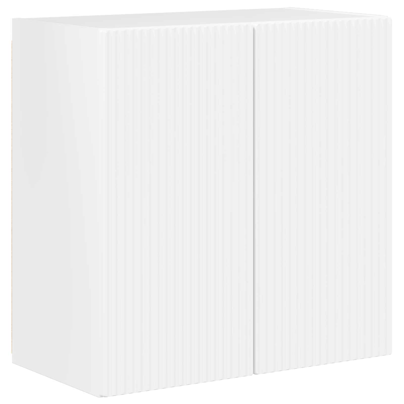 Ensemble de meuble TV mural Montage mural 6 pcs Blanc brillant - XIOS