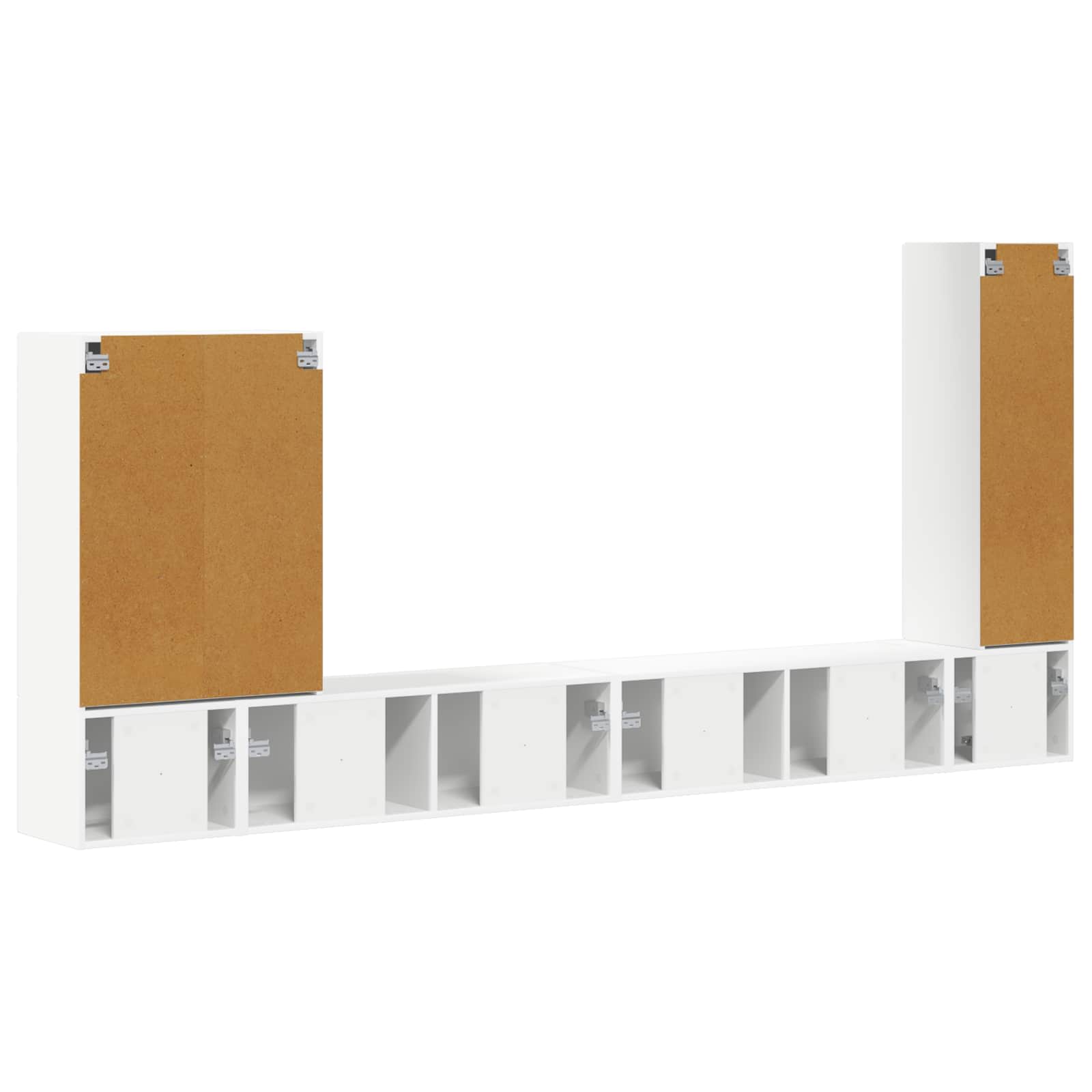Ensemble de meuble TV mural 6 pc Blanc