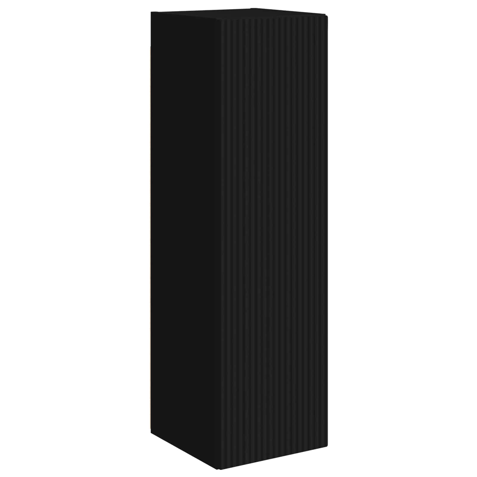 Ensemble de meuble TV mural 6 pc Noir