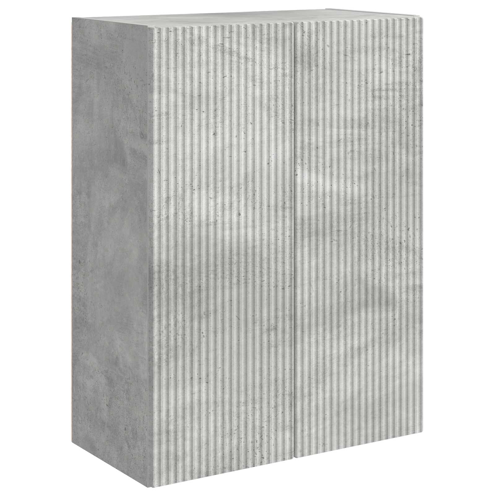 Ensemble de meuble TV mural Montage mural 6 pcs Gris béton - XIOS